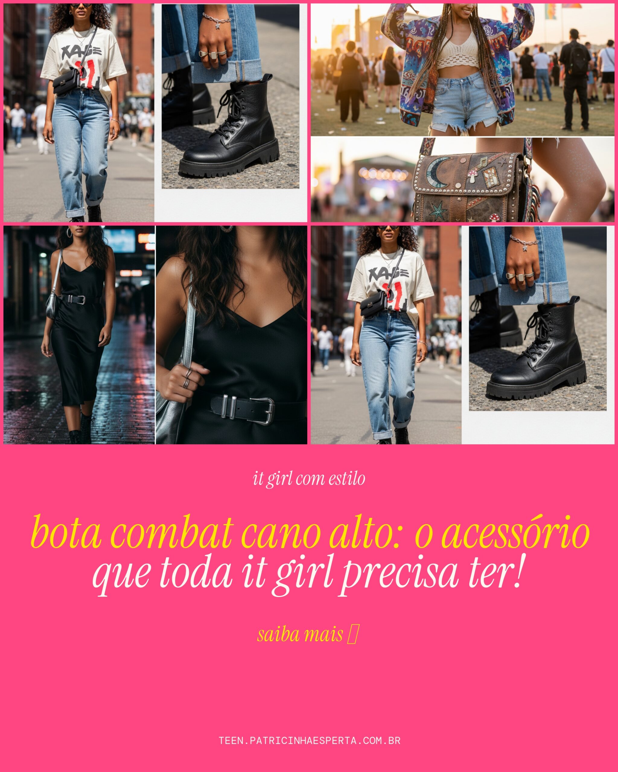 bota cano alto combat