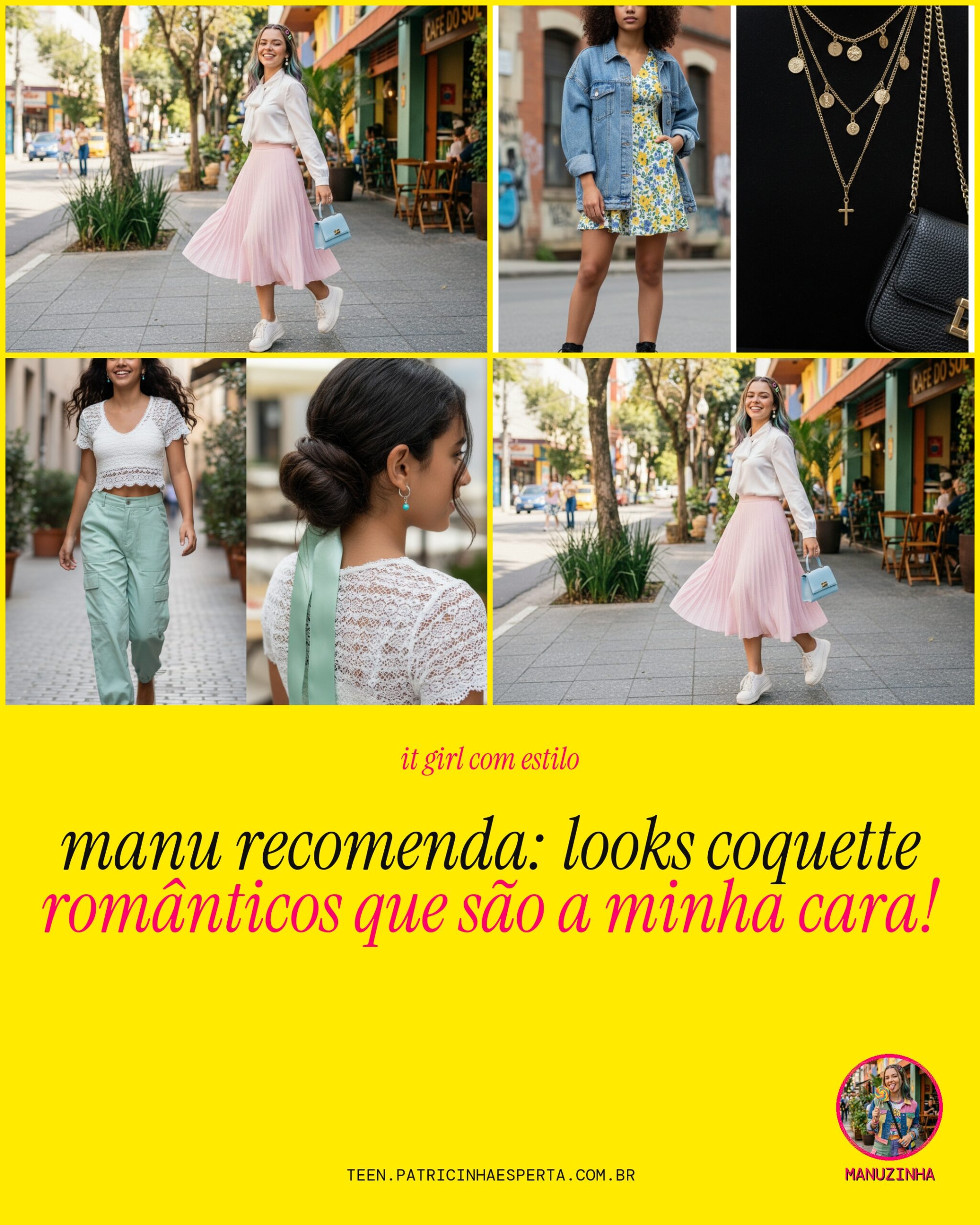 look coquette romantico eh a minha cara