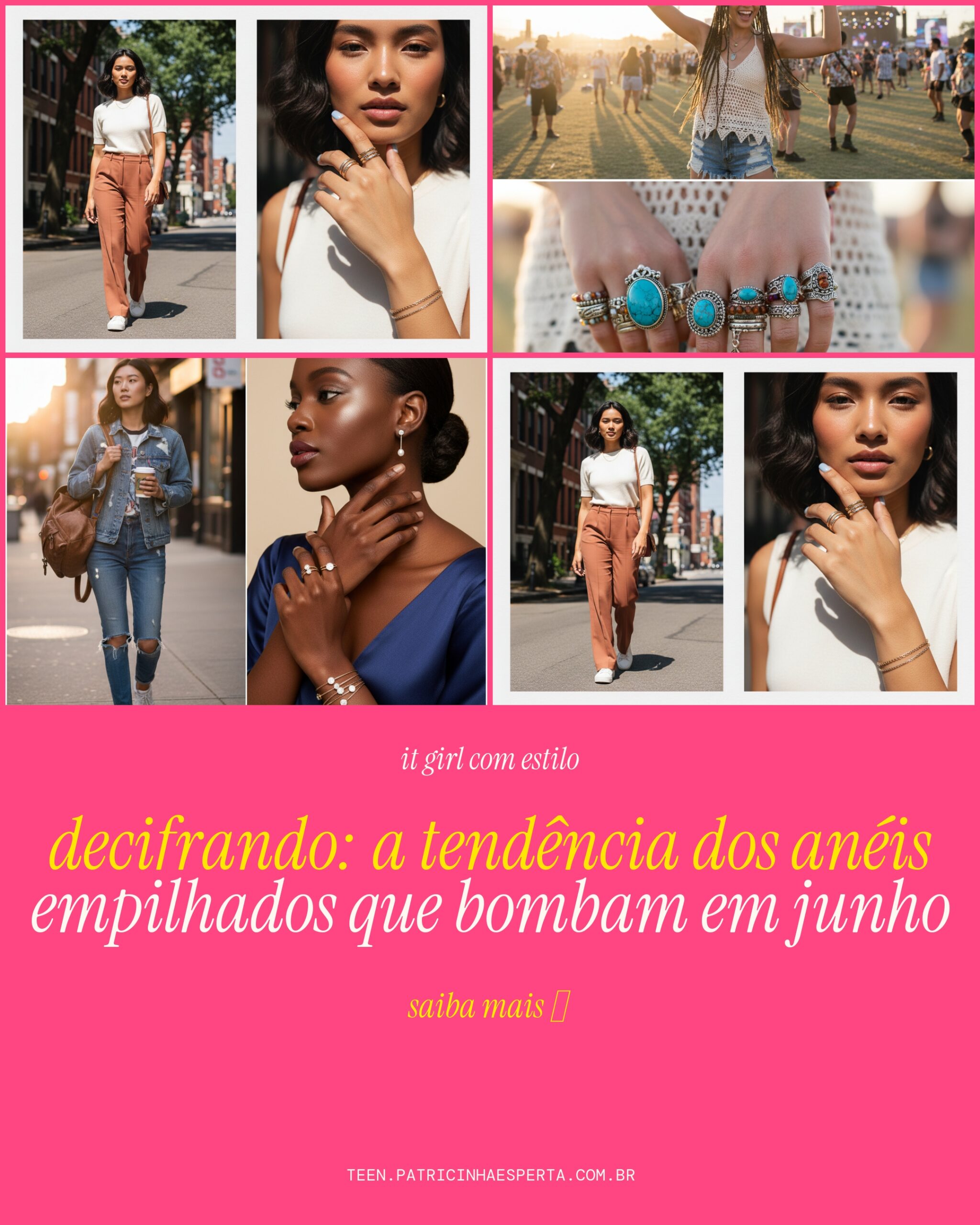 aneis empilhados rings stack