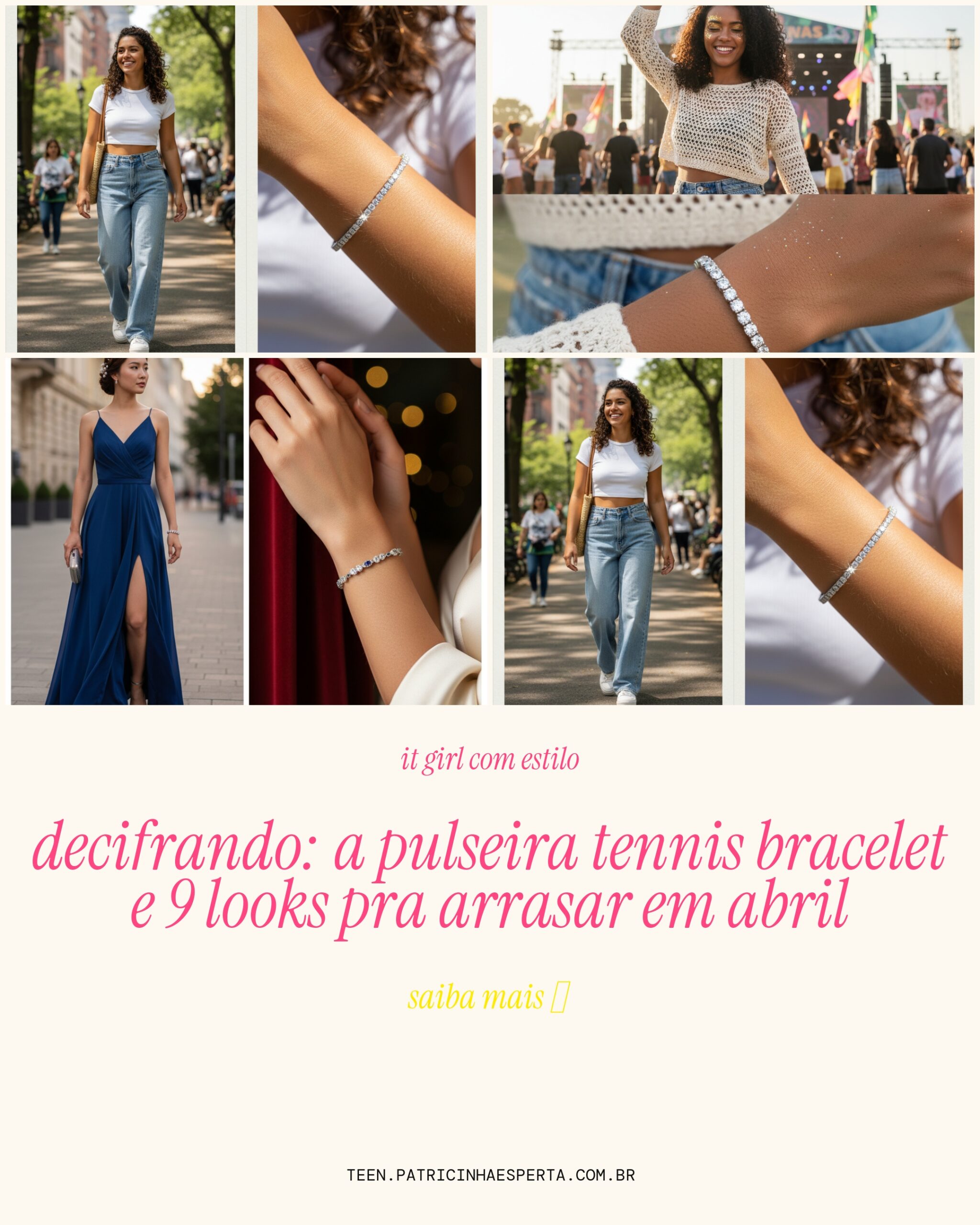pulseira tennis bracelet