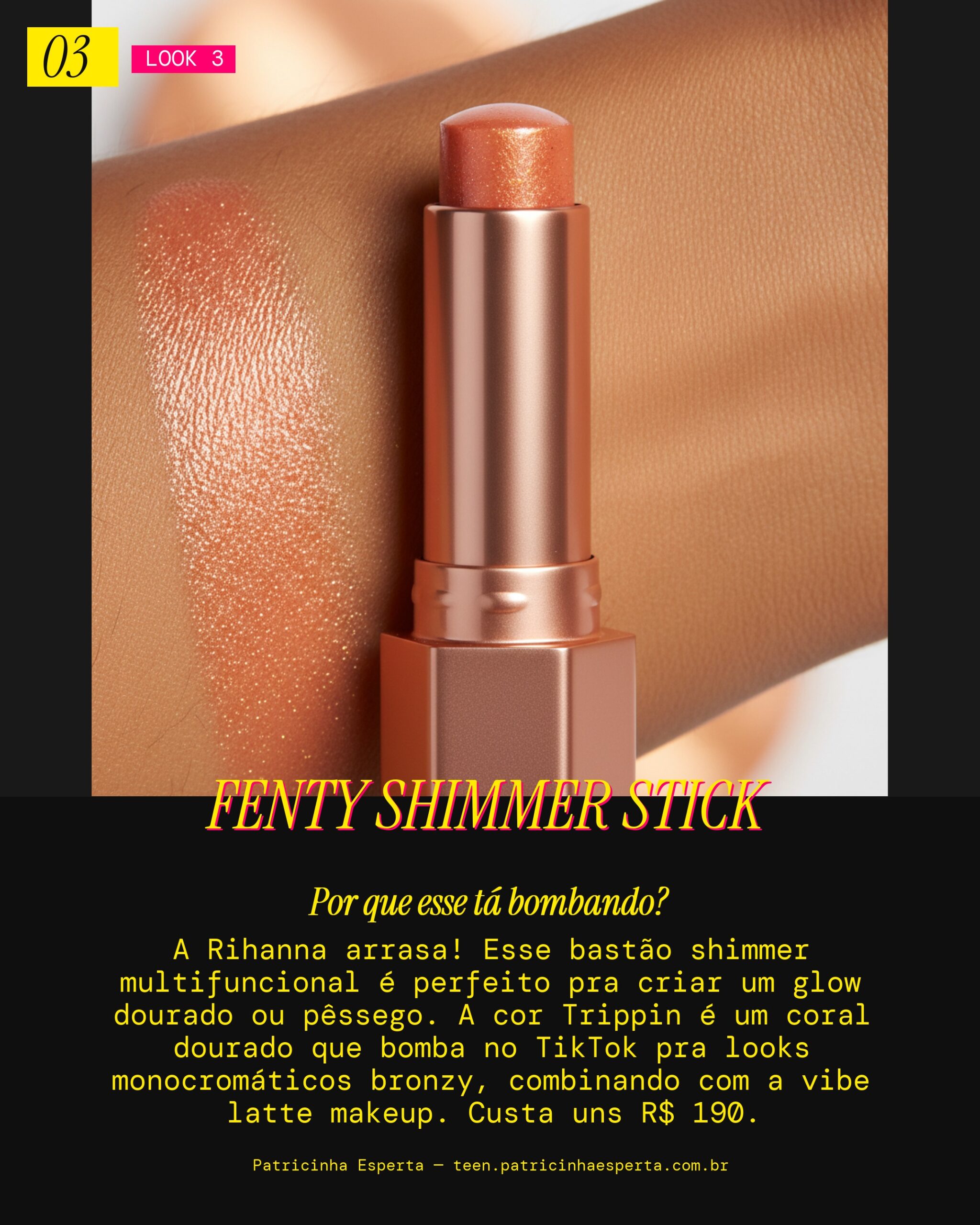 Fenty Beauty Match Stix Shimmer Skinstick, cor Trippin