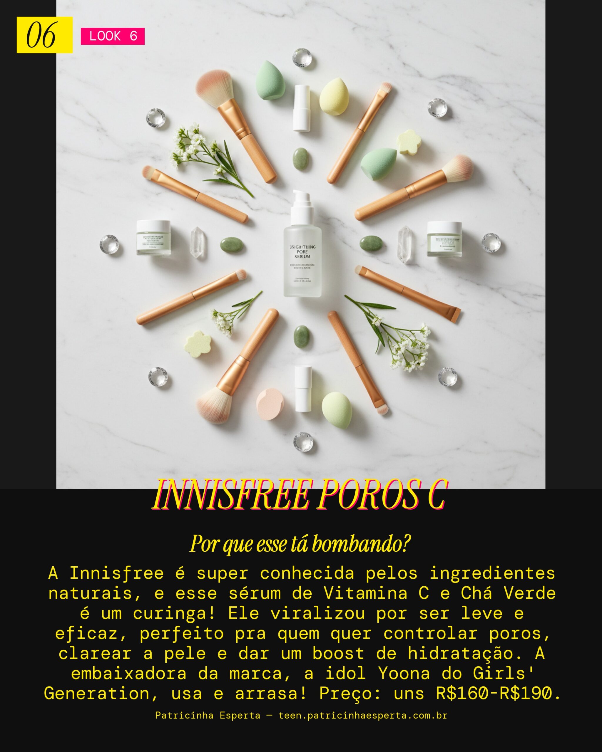 Innisfree Brightening Pore Serum (com Green Tea & Vitamina C)