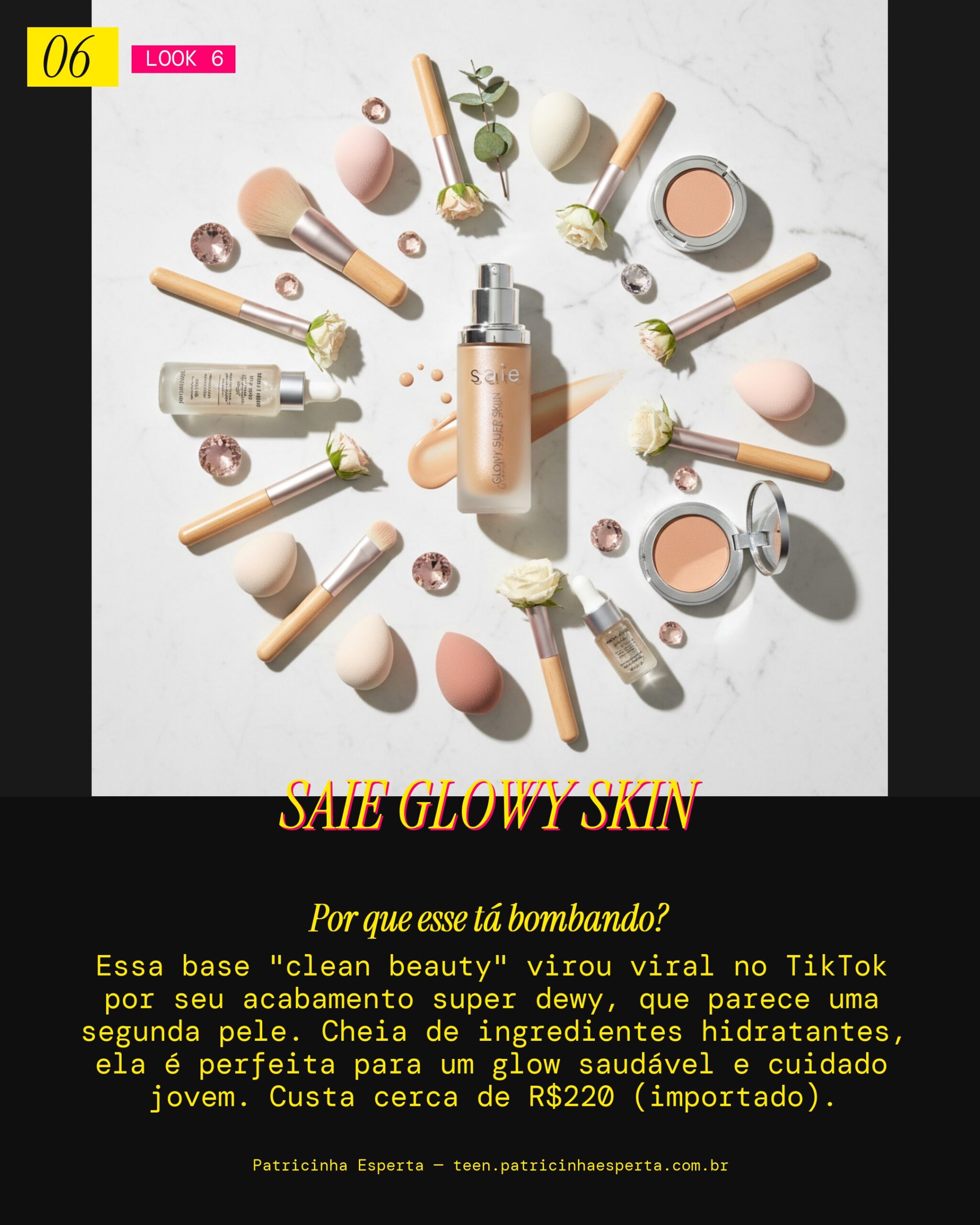 Saie Glowy Super Skin Foundation with Hyaluronic Acid and Squalane