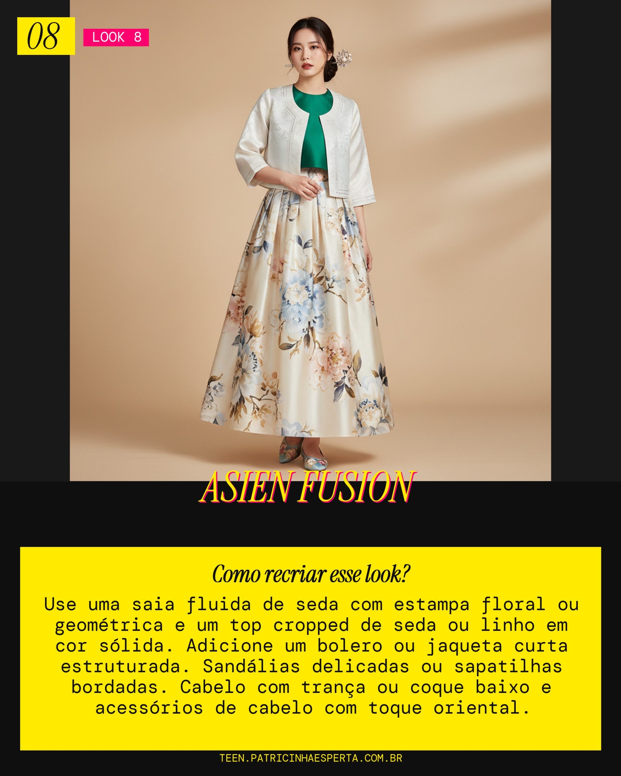 Look 8: Toque Coreano Moderno