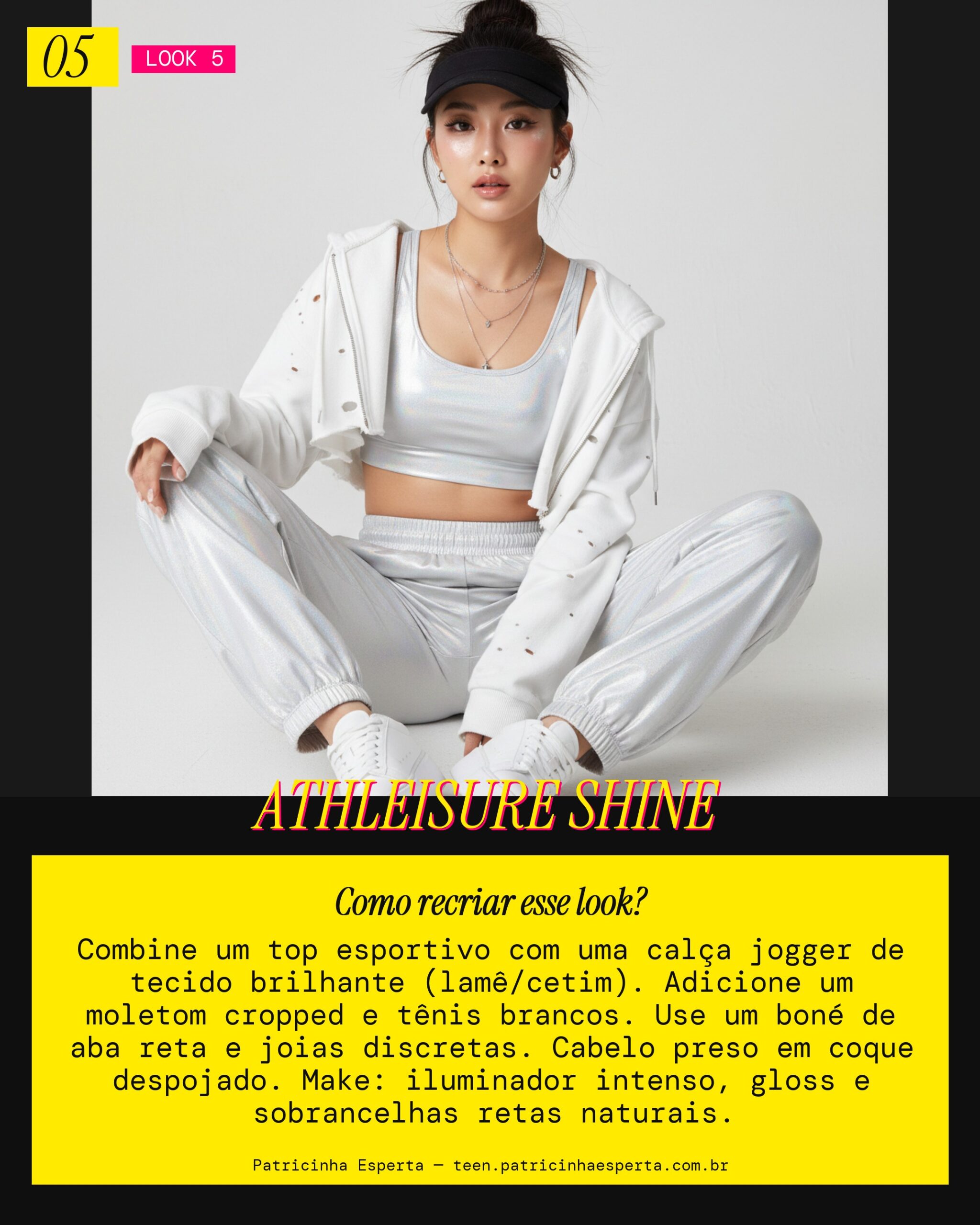 Look 5: Sporty Glam com Brilho