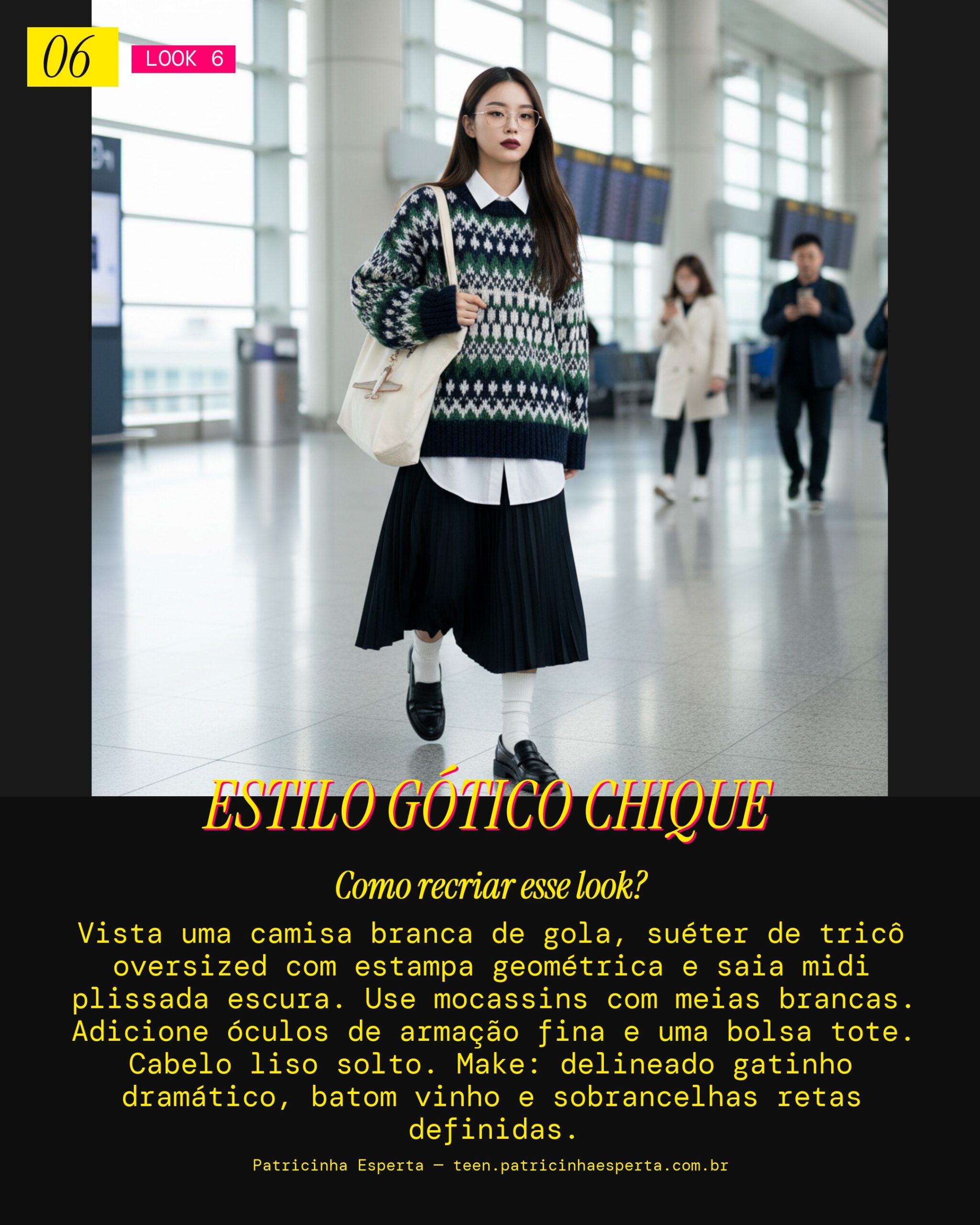 Look 6: Dark Academia K-Pop