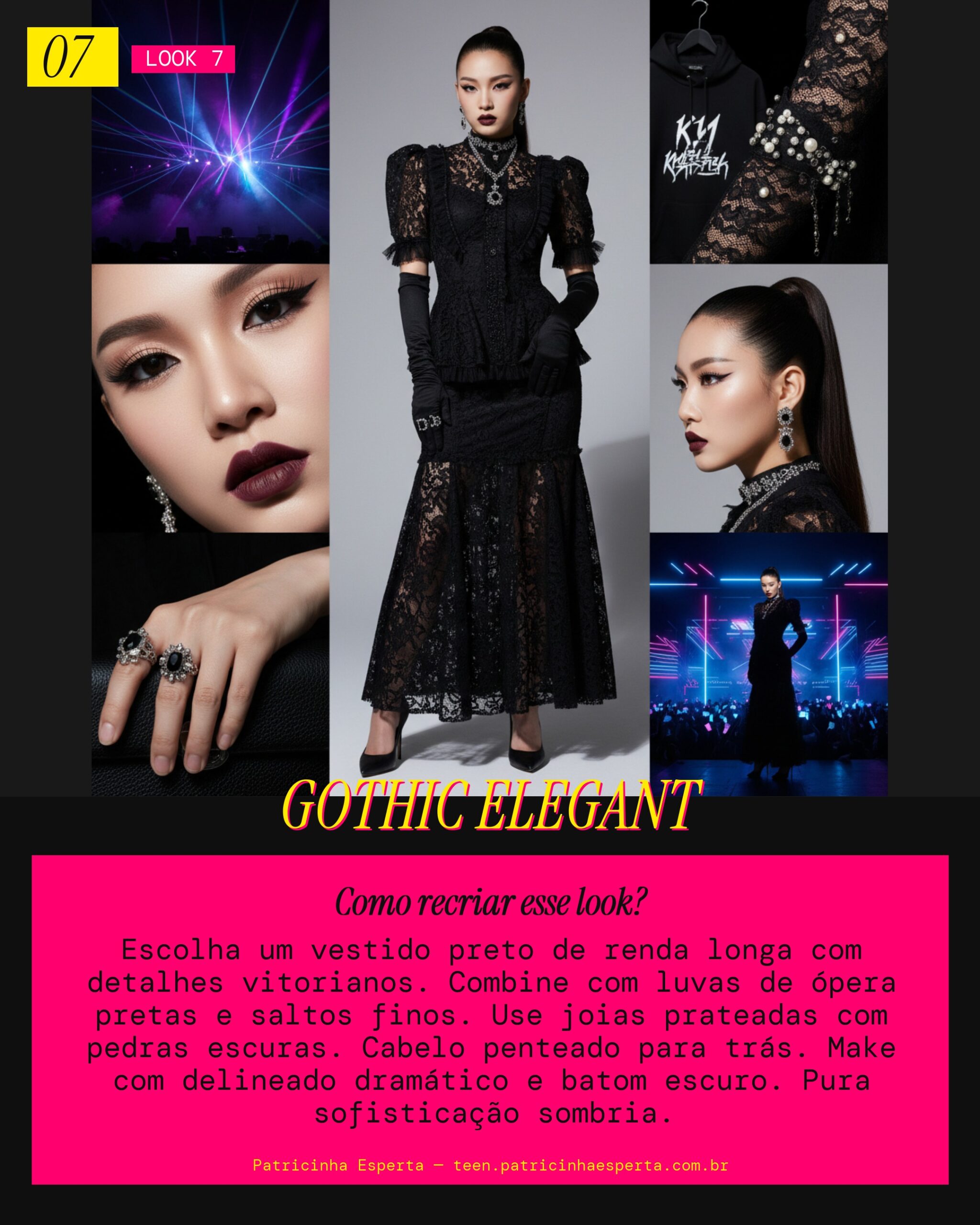 Look 7: Psycho Gothic Elegant