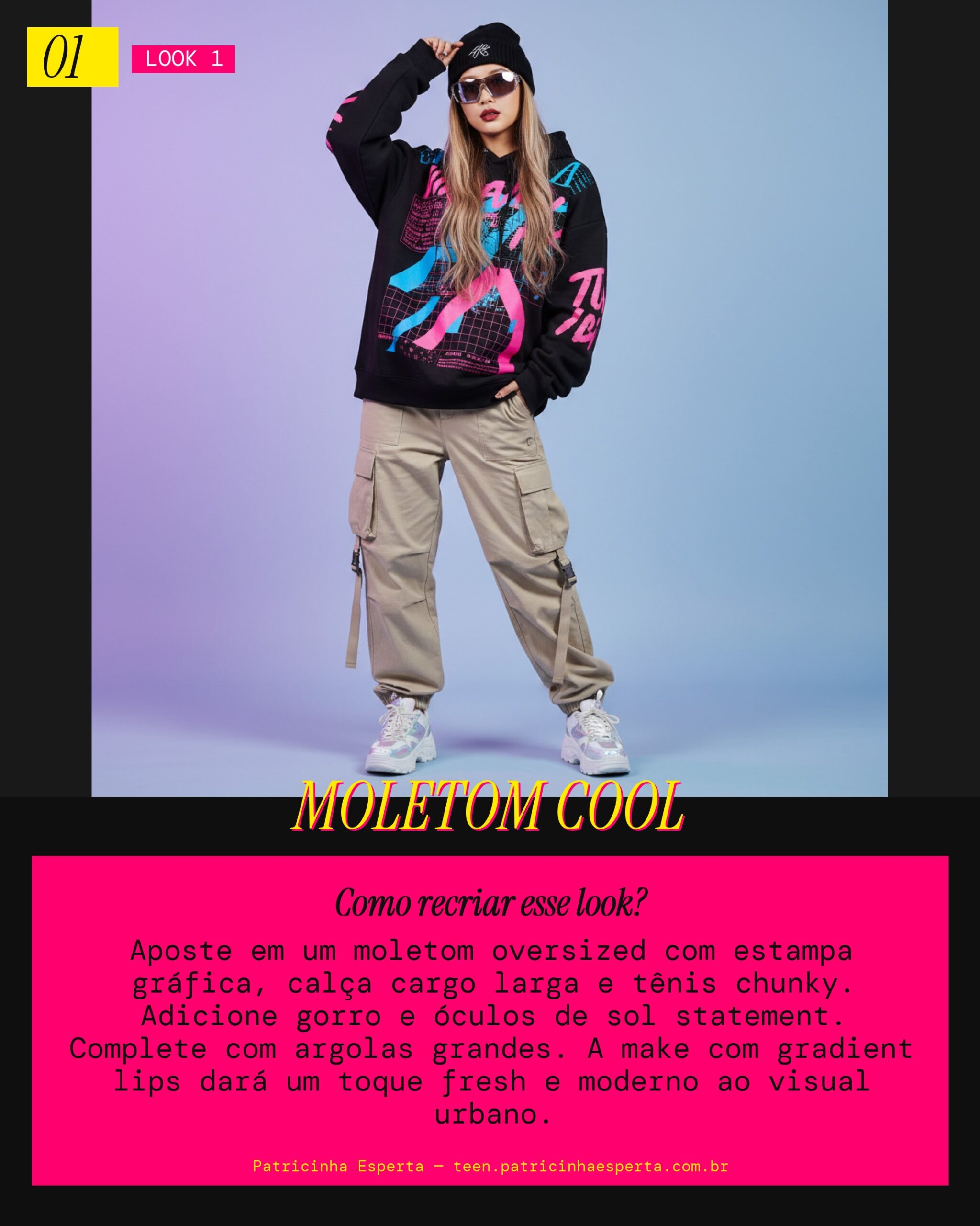 Look 1: Conforto Edgy Urbano