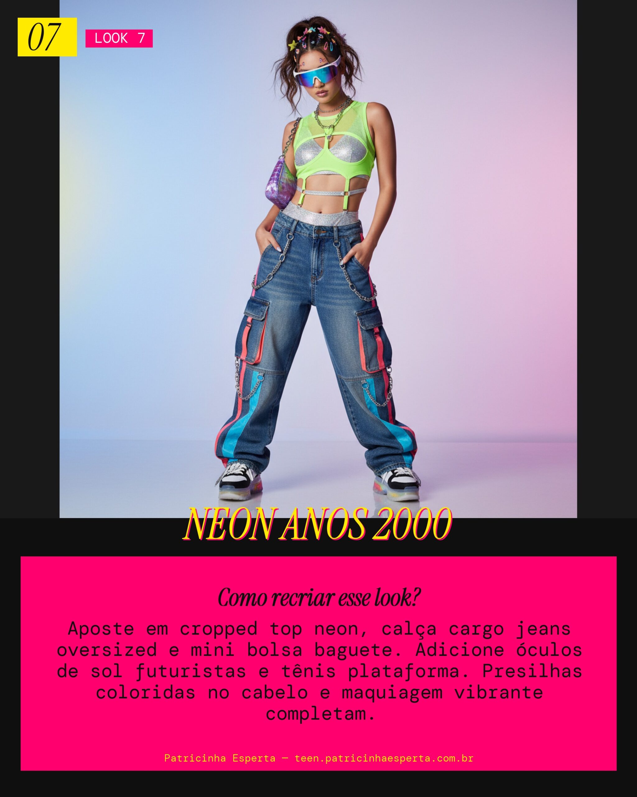 Look 7: Y2K Revival Neon