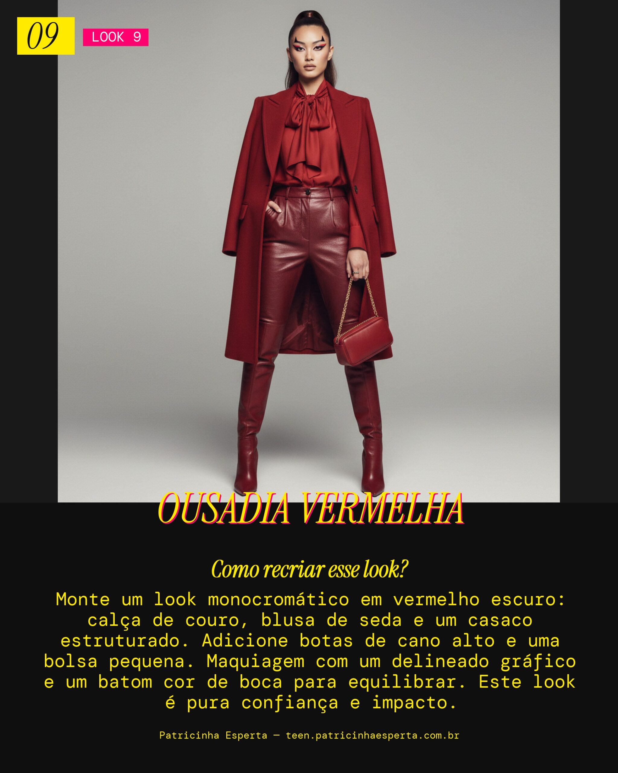 Look 9: Toque Carmesim