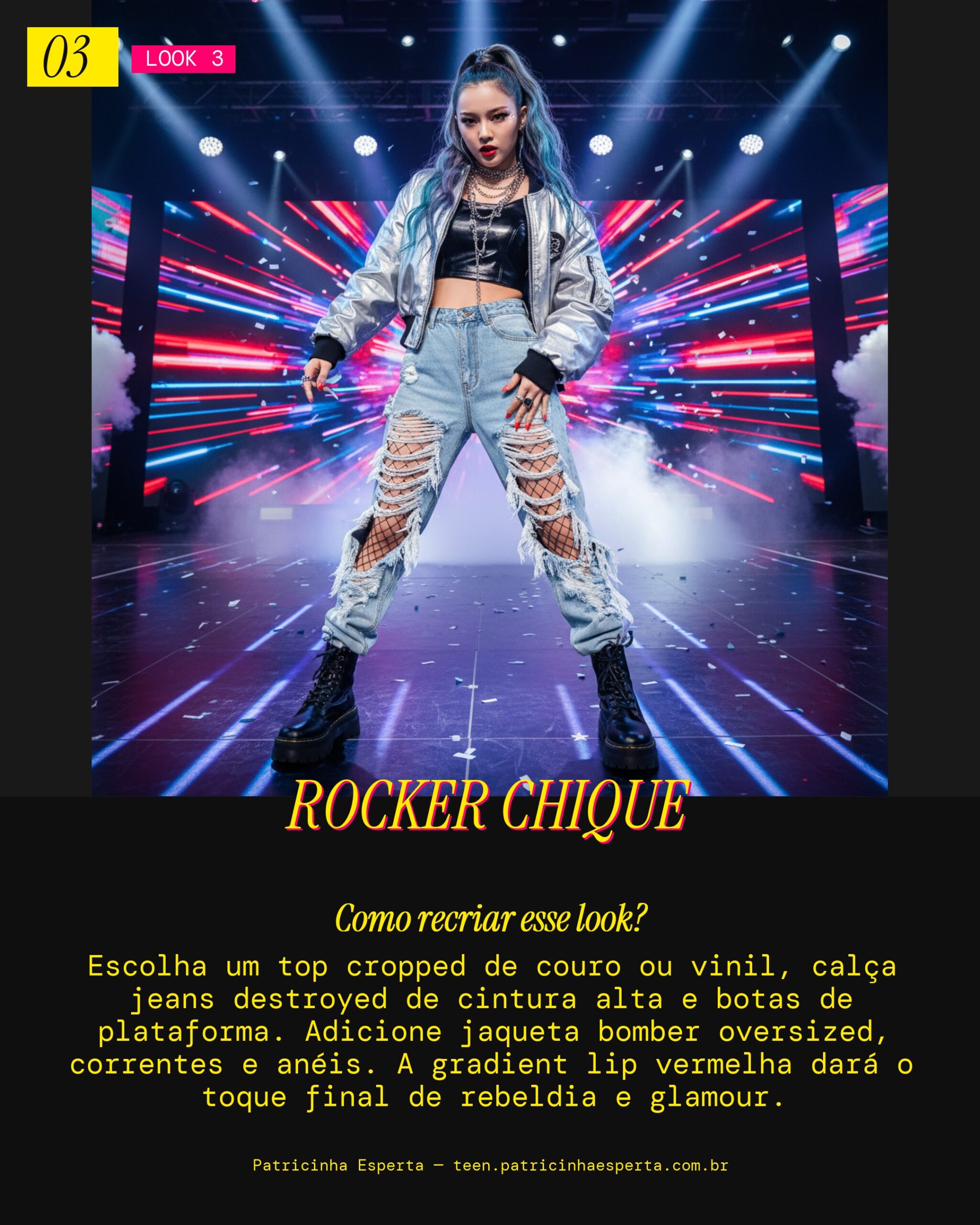 Look 3: Glam Rockstar Cool