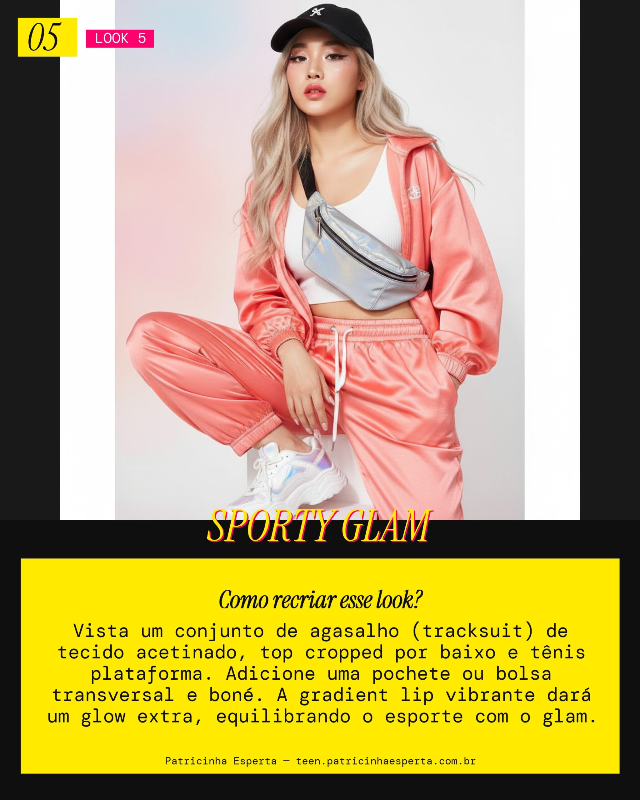 Look 5: Esporte Chique com Toque K-Pop