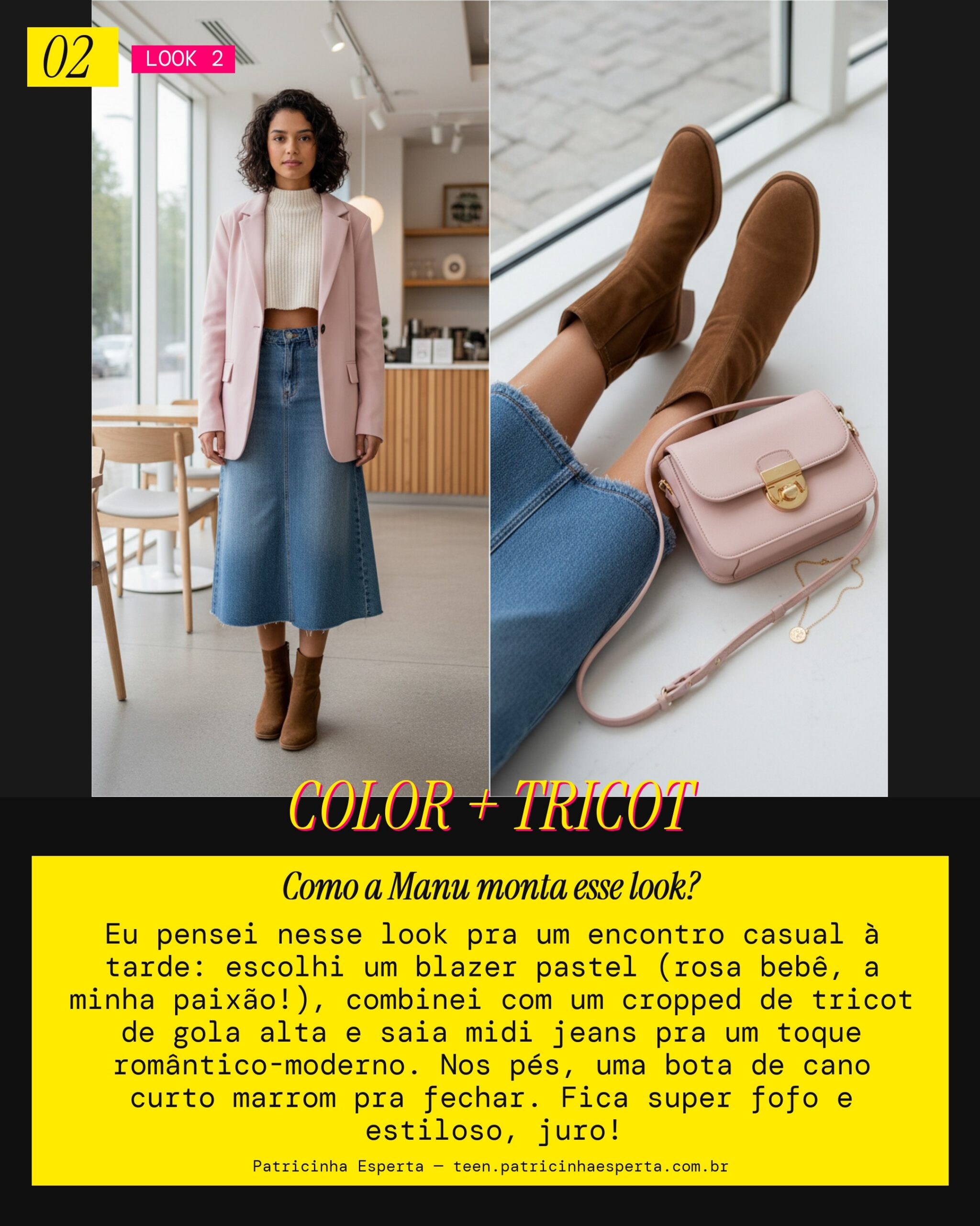 MANU RECOMENDA: Encontro Casual com Blazer Colorido