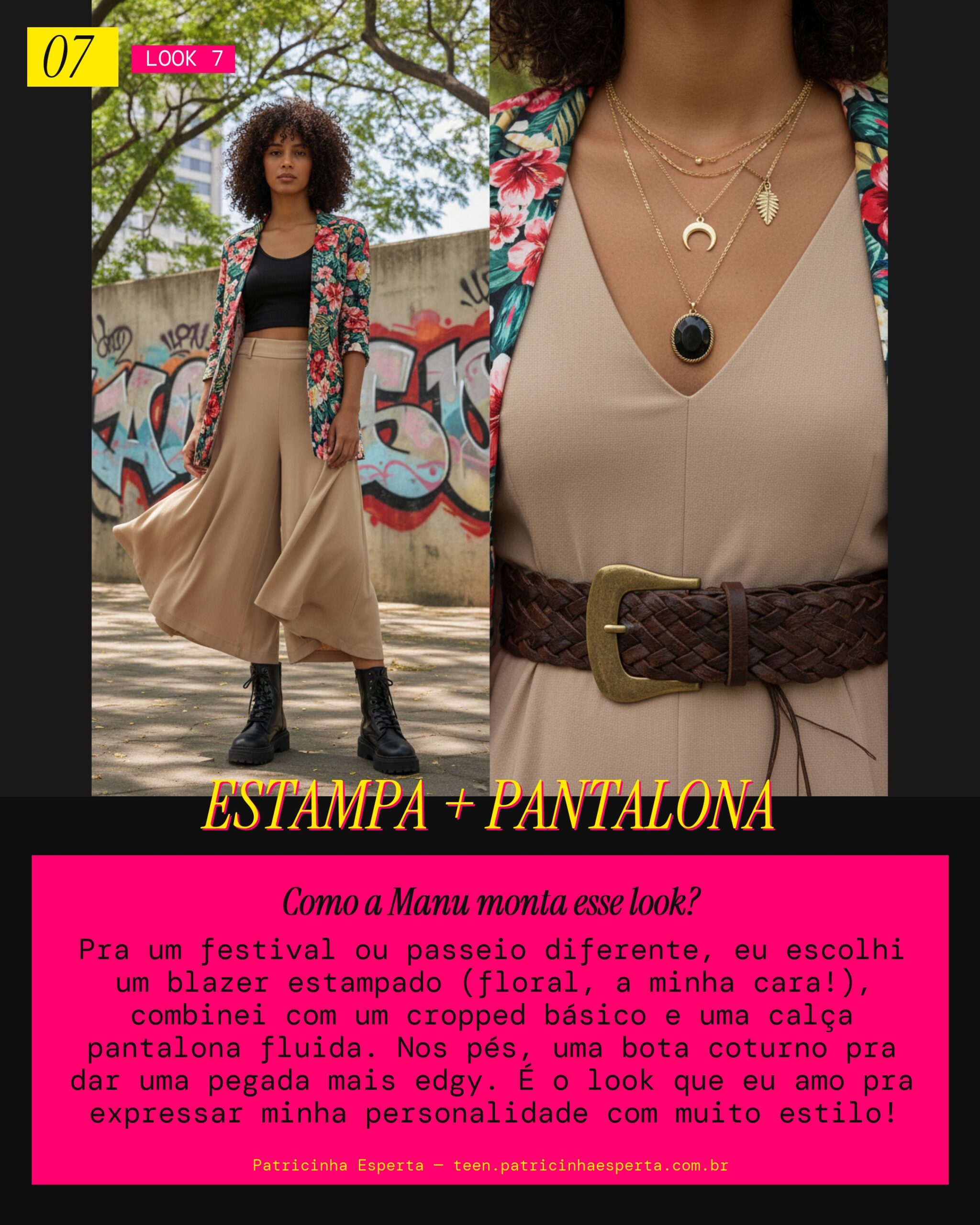 MANU RECOMENDA: Boho Urbano com Blazer Estampado