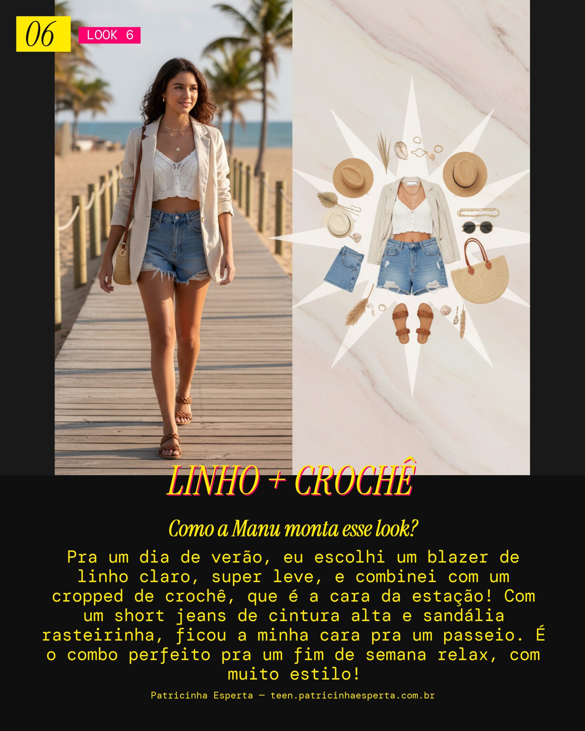 MANU RECOMENDA: Vibe Verão com Blazer de Linho e Crochê