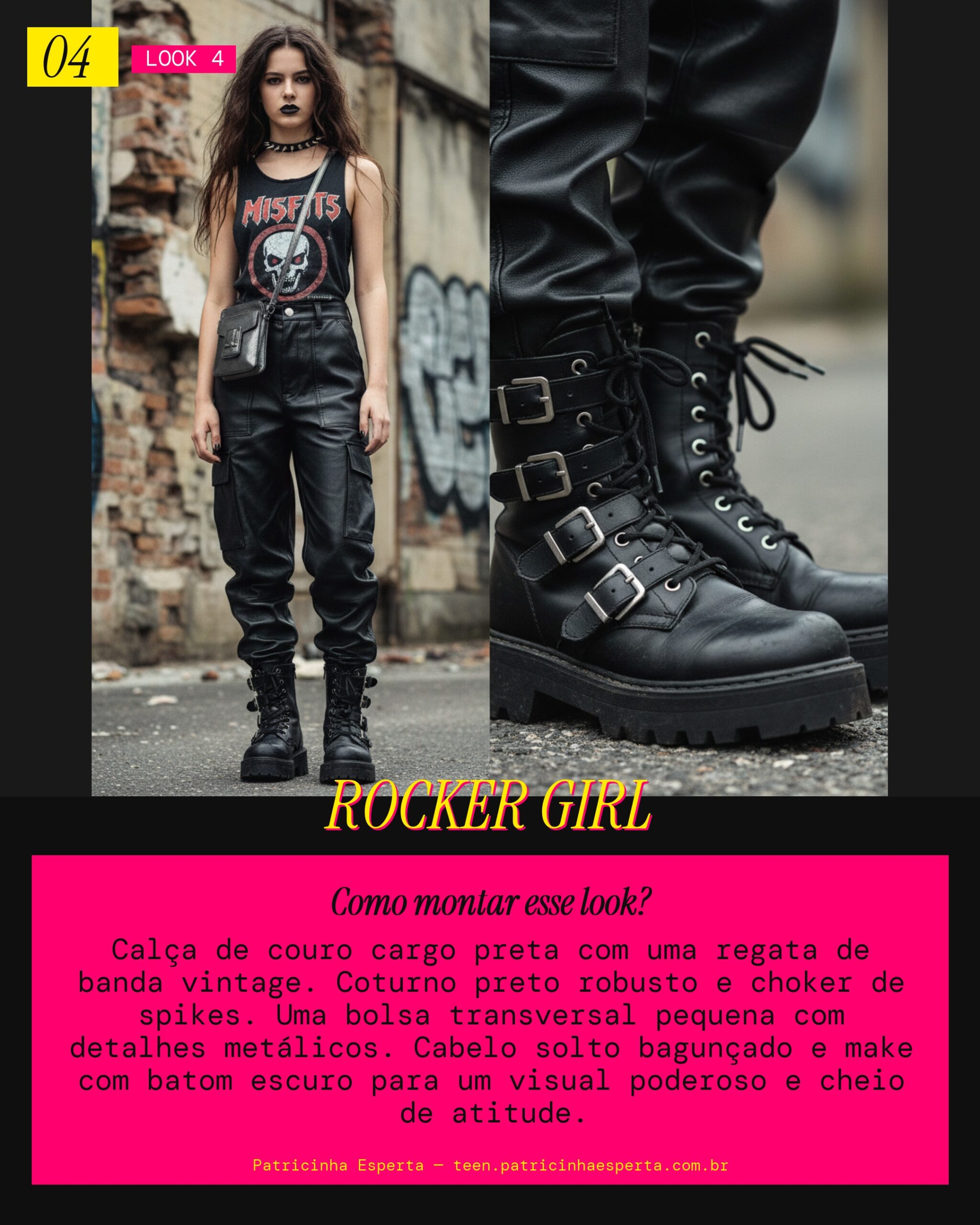 Look 4: Edgy Rocker Vibes