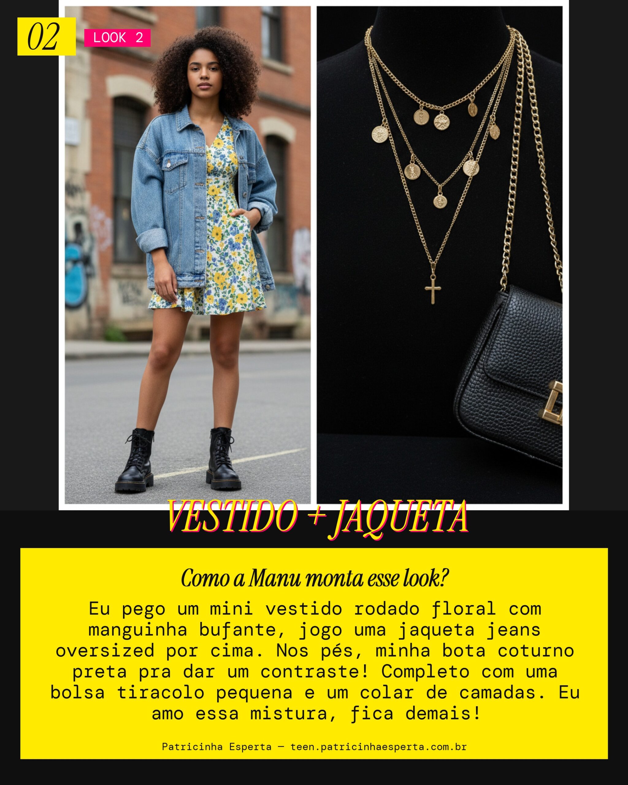 MANU RECOMENDA: Mini Vestido Romântico Com Uma Pegada Street!