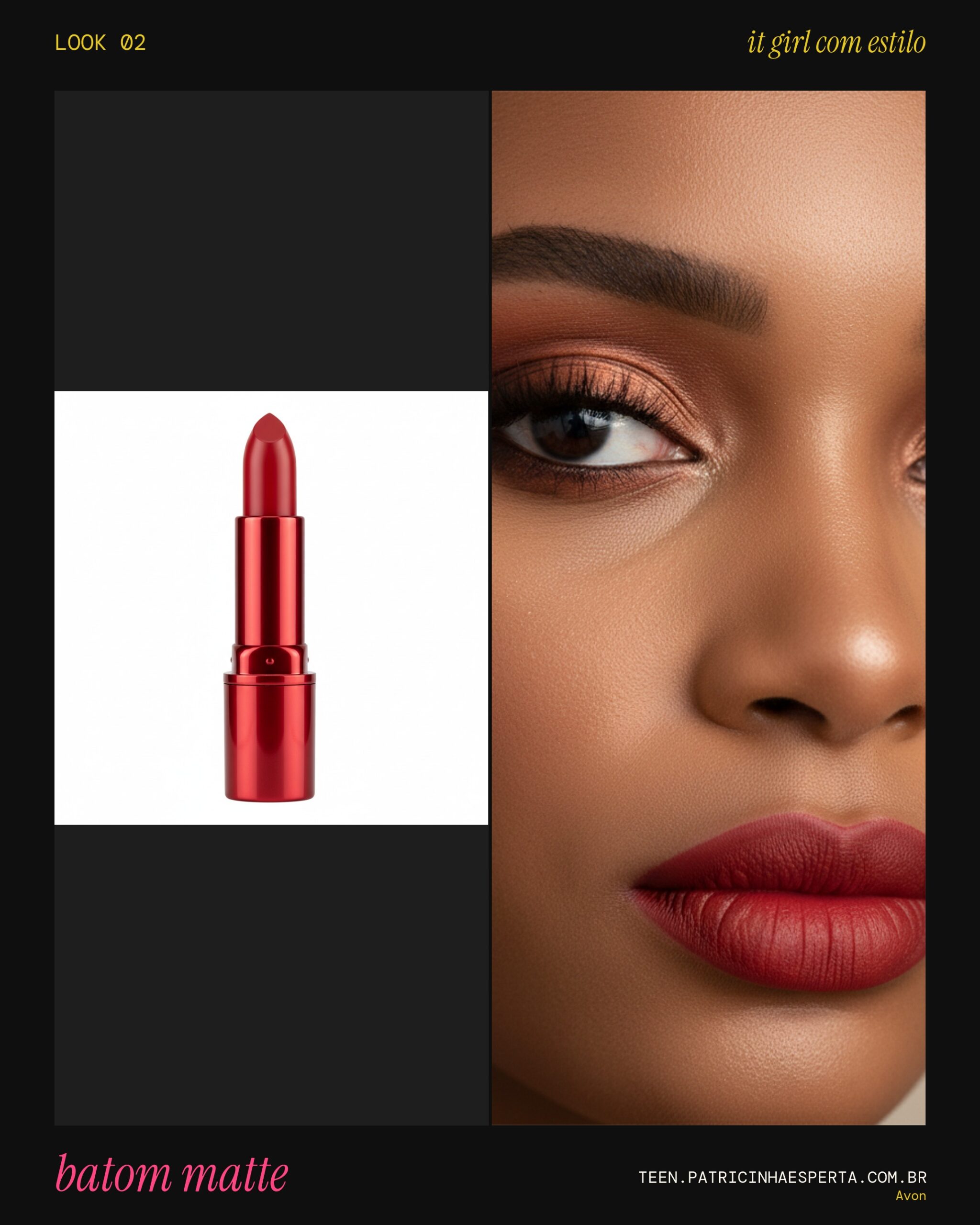 Avon Color Trend Batom Matte Vermelho Intenso