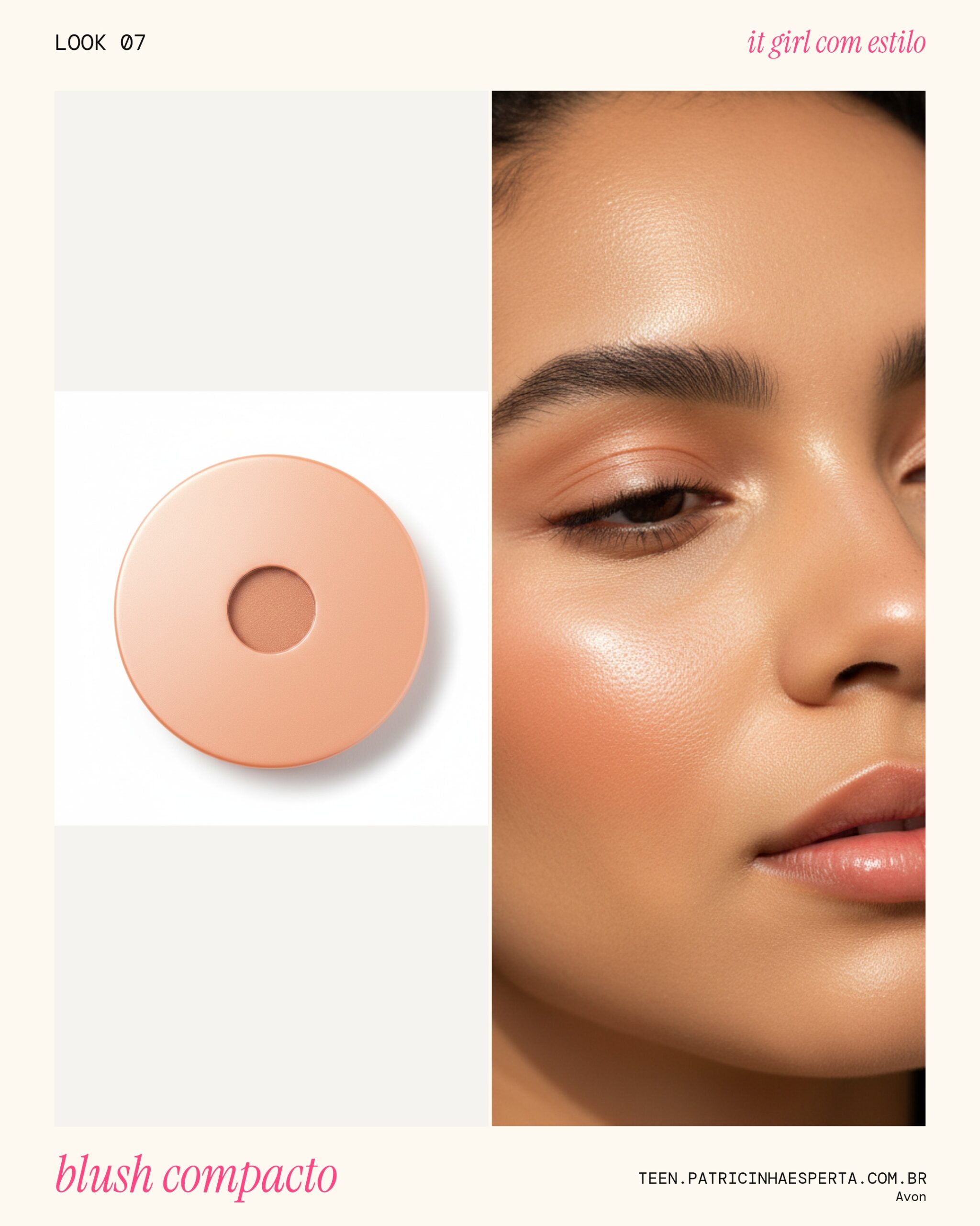 Avon Color Trend Blush Compacto Pêssego Radiante