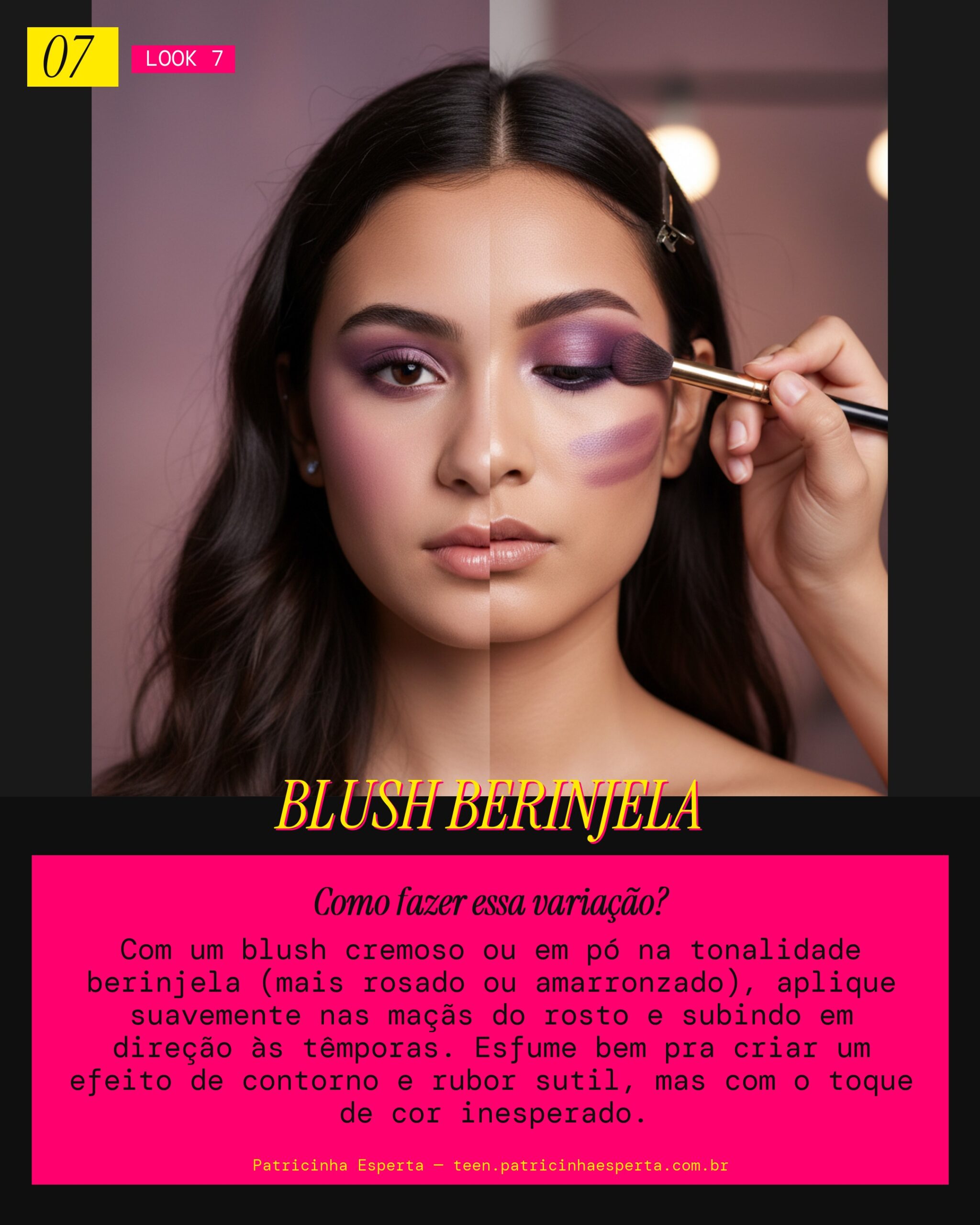 Blush/Draping Berinjela Suave: Ousadia Chic