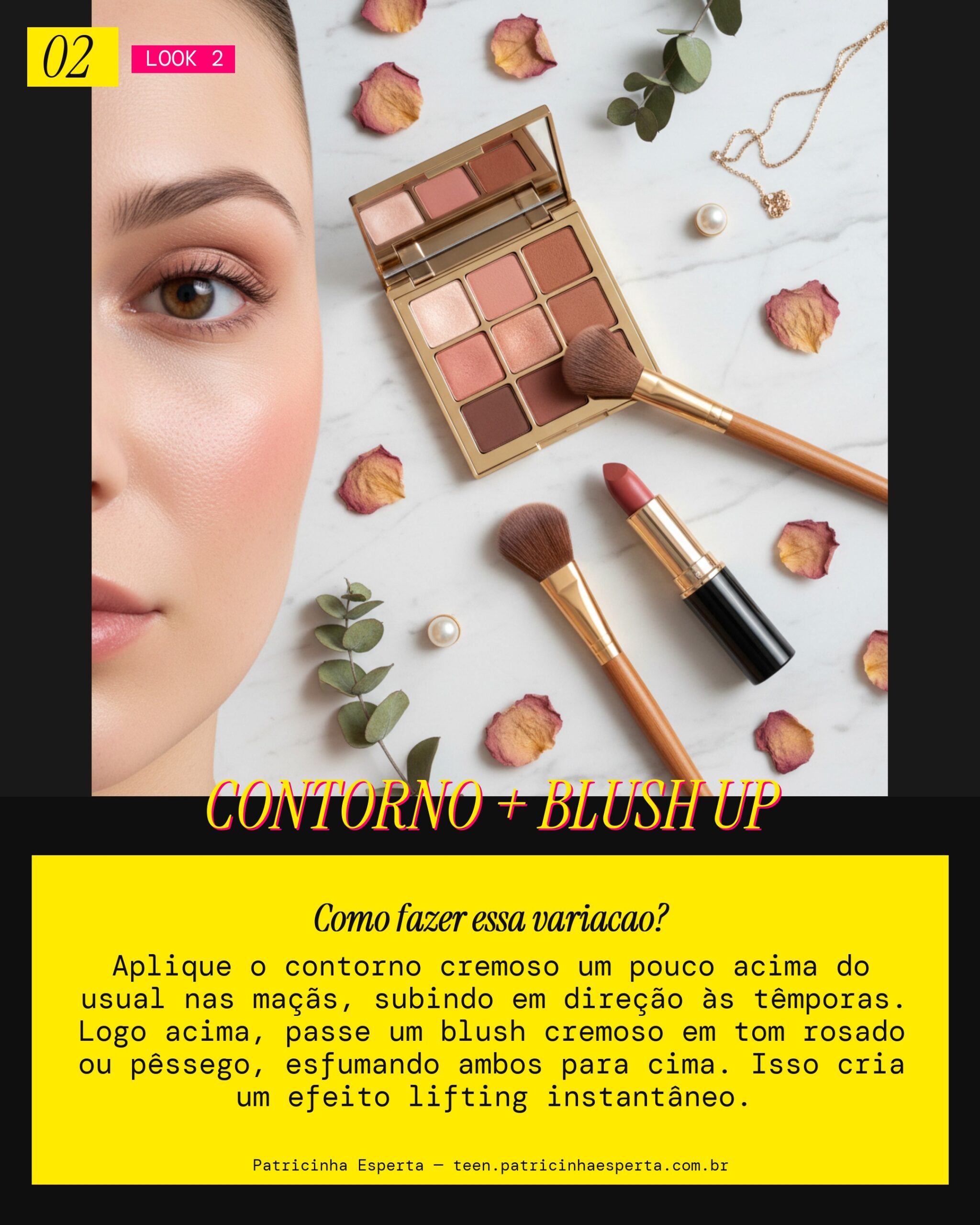 Contorno Lift com Blush Cremoso
