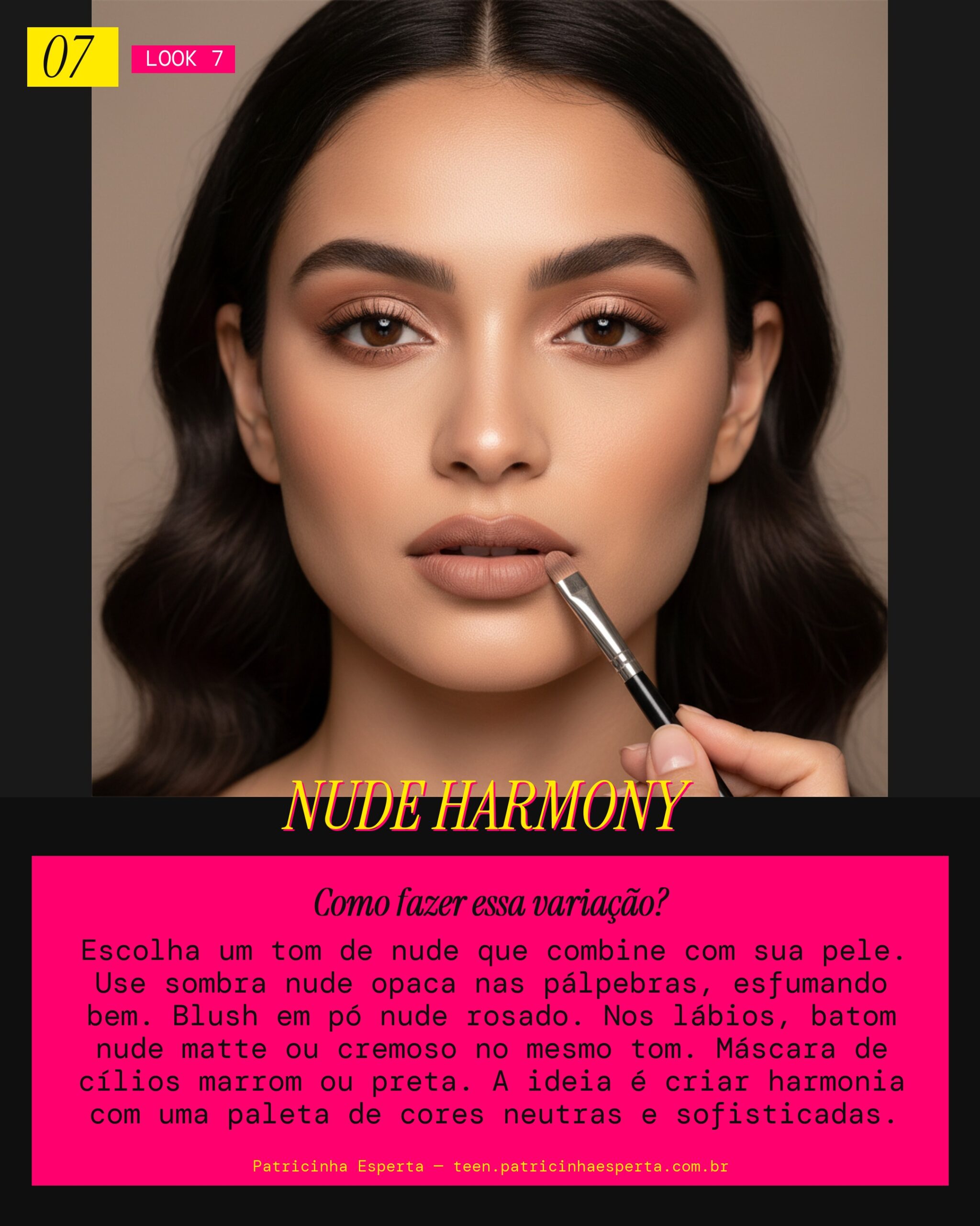 Look 7: Monocromático Nude Chic