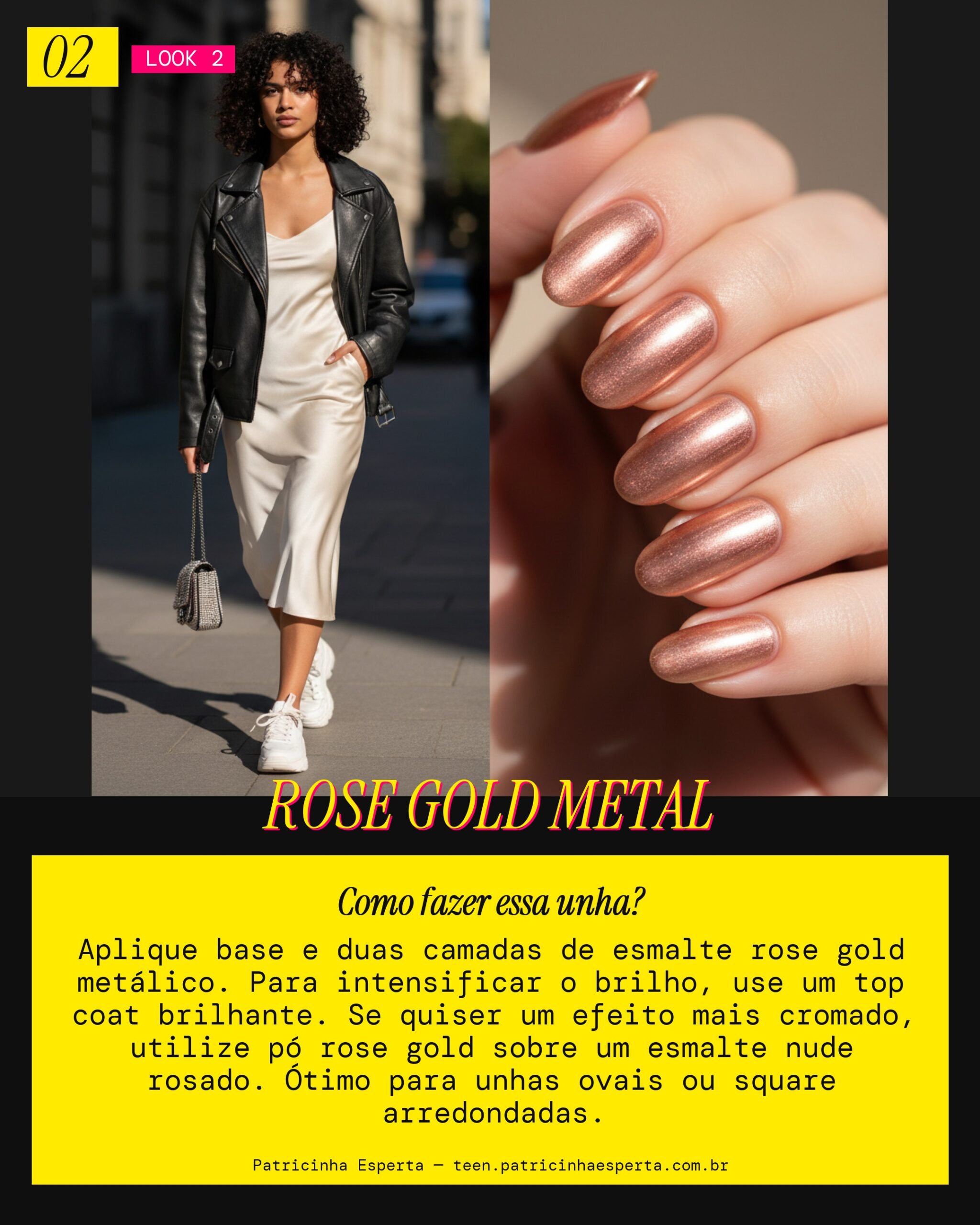 Rose Gold Metálico: O Brilho Romântico e Moderno