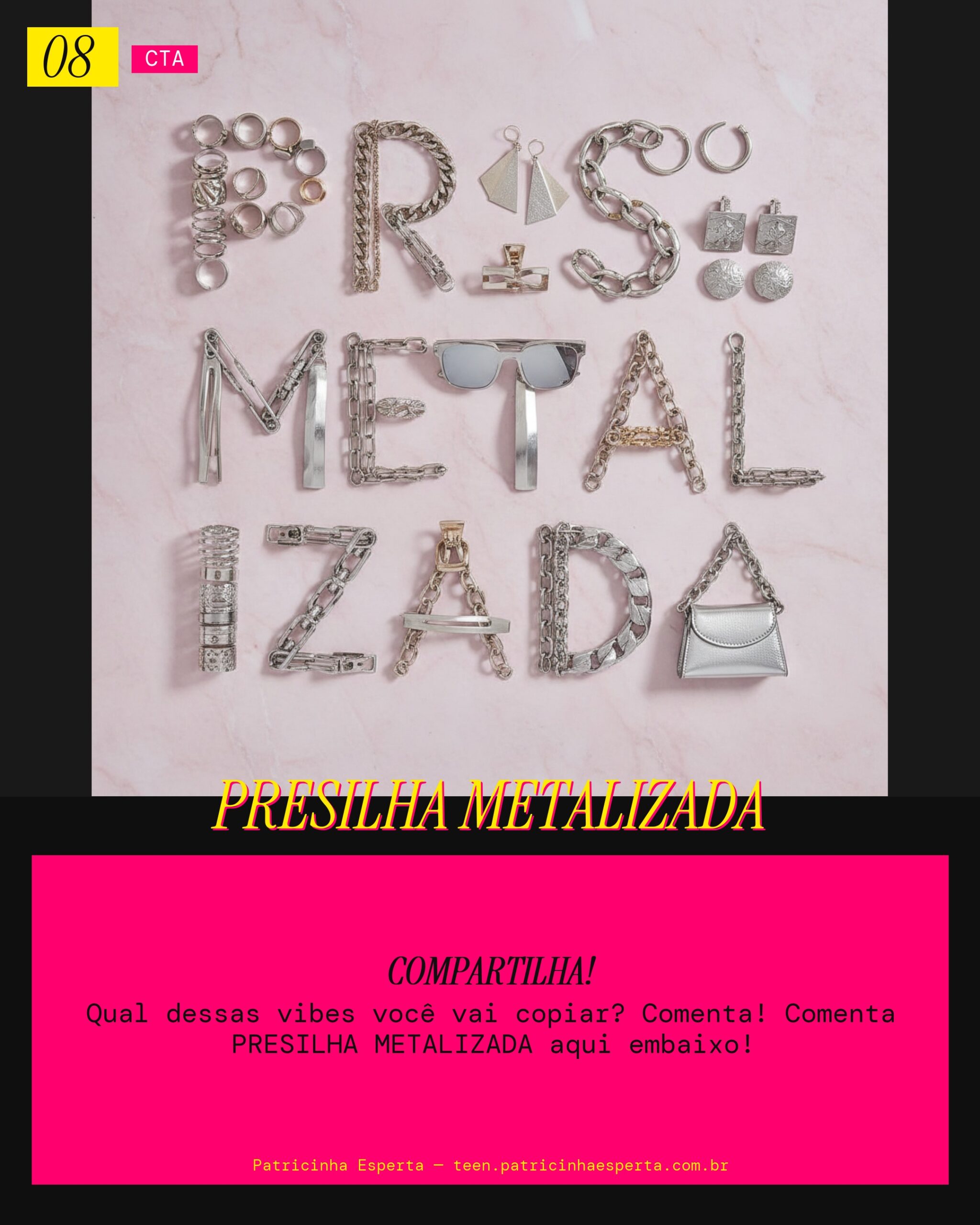 PRESILHA METALIZADA