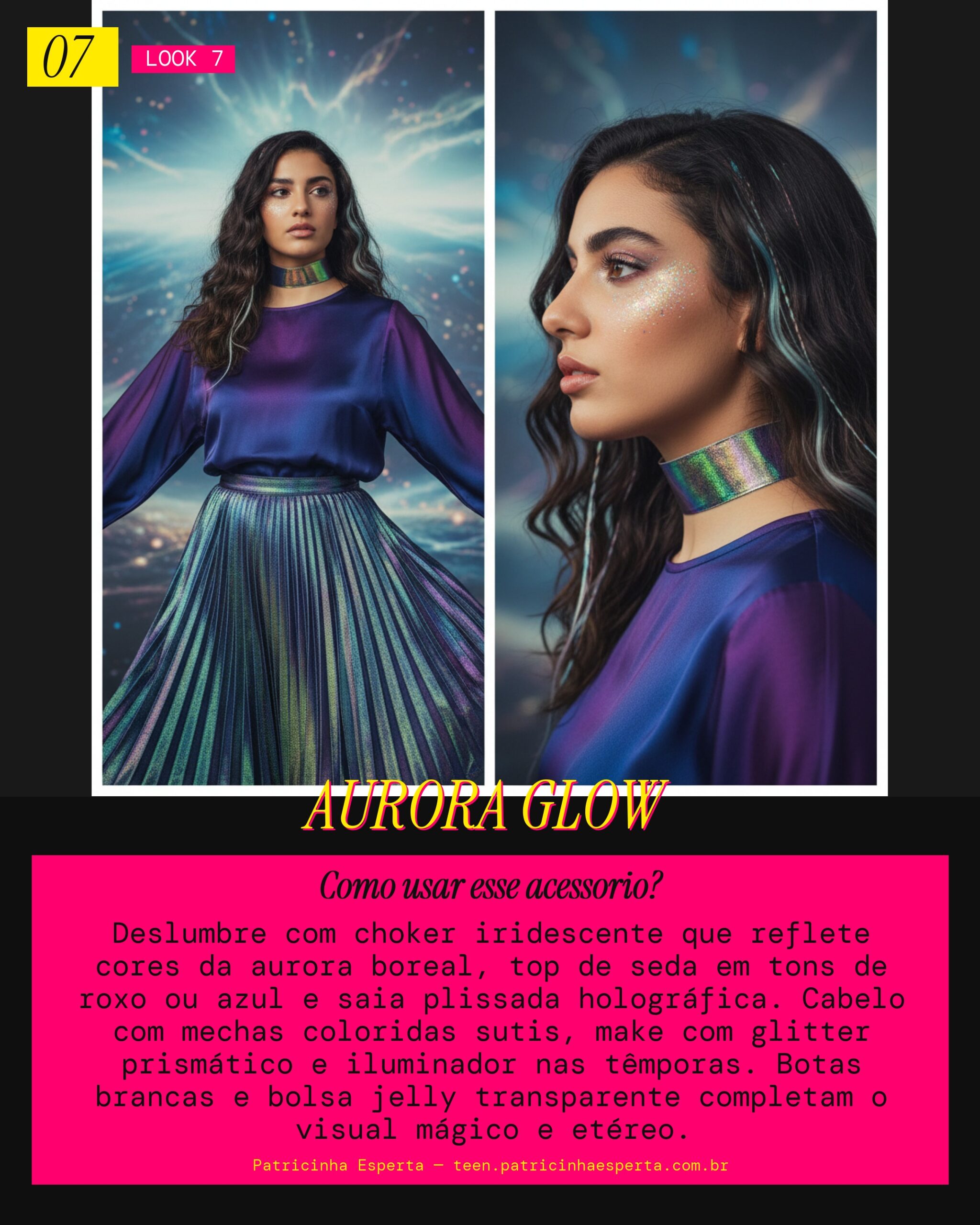Choker Festival Vibes: Aurora Borealis Mística