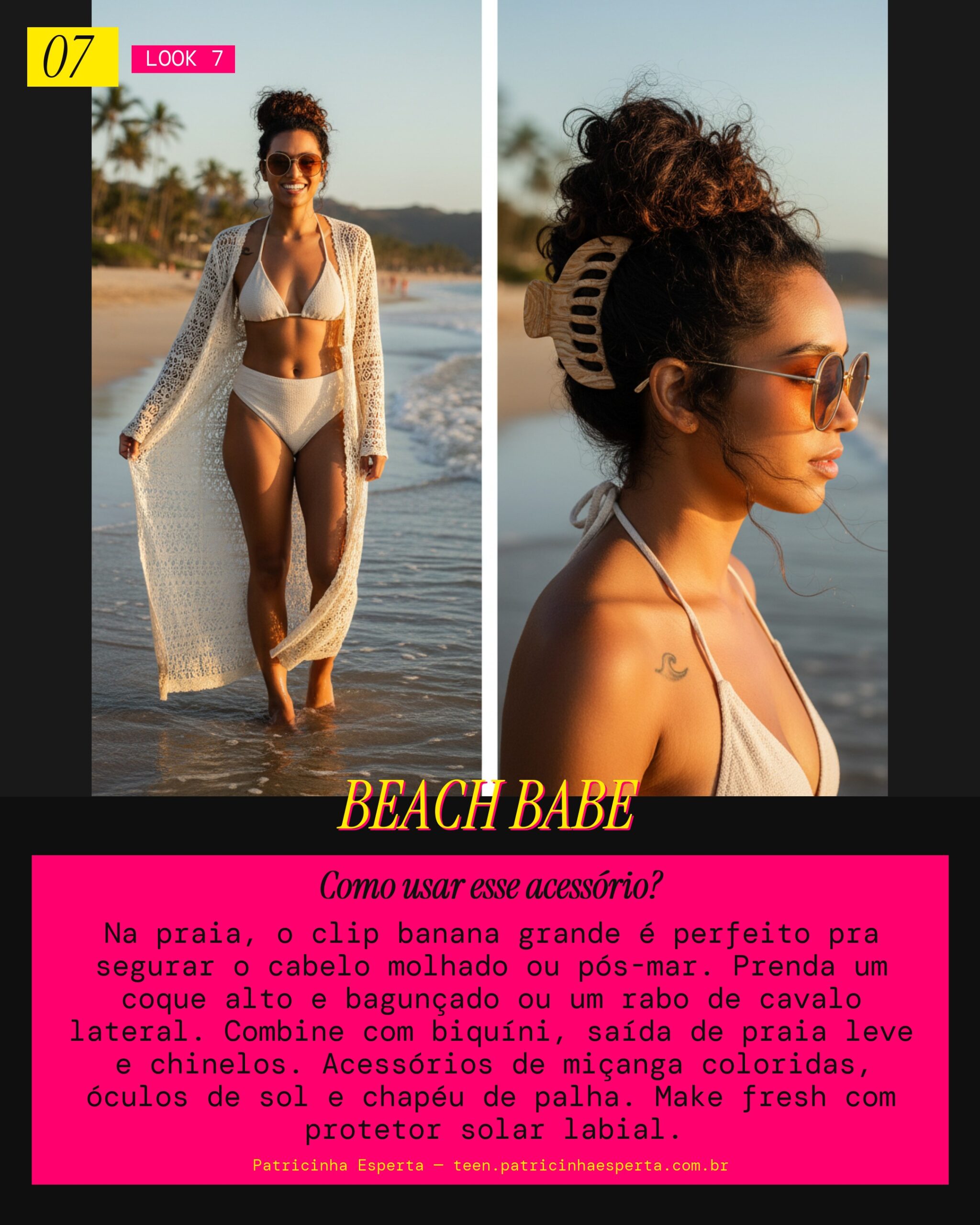 Clip Banana para a Praia Verão Cool