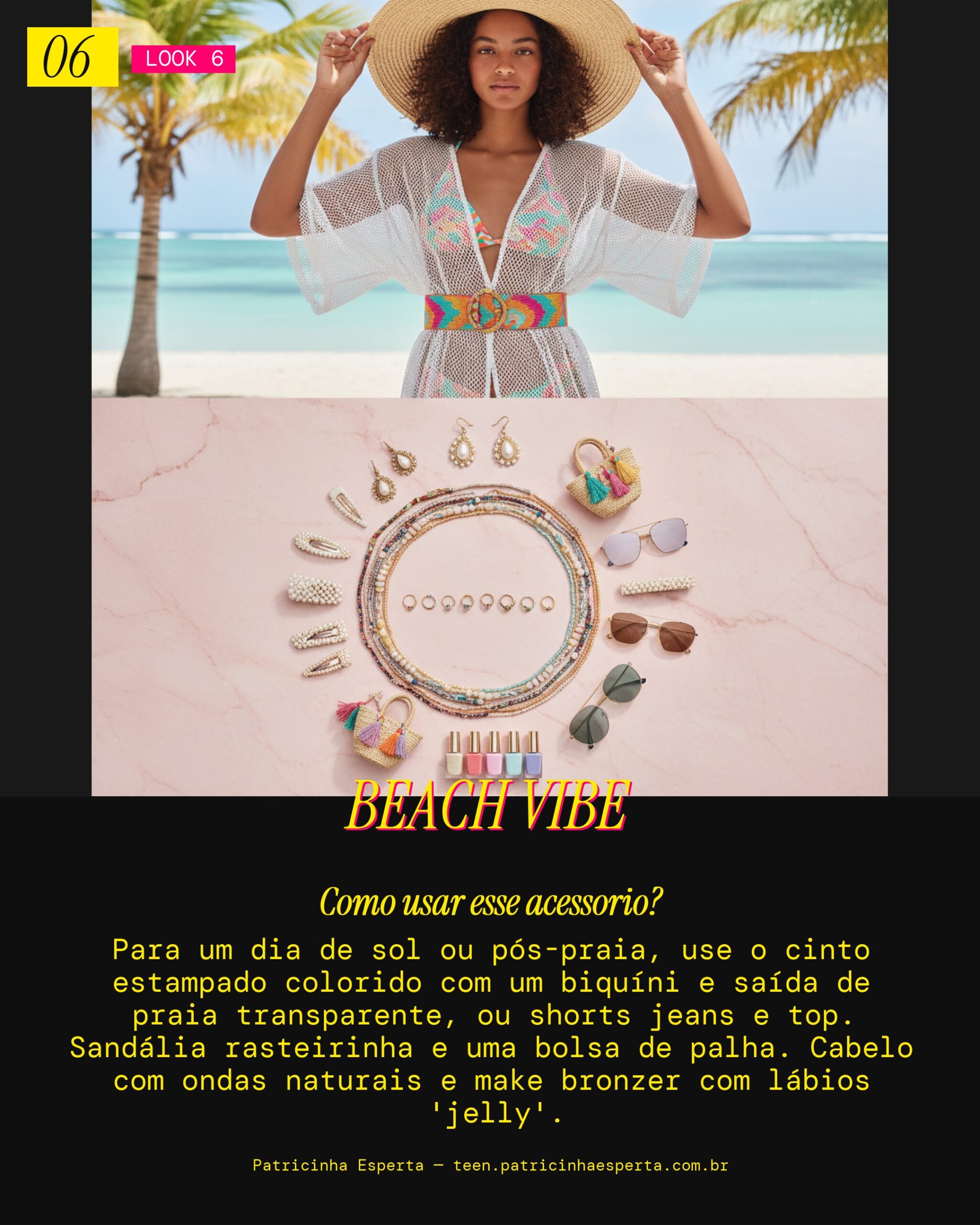Cinto Beachy Cool: Vibe Verão e Sol
