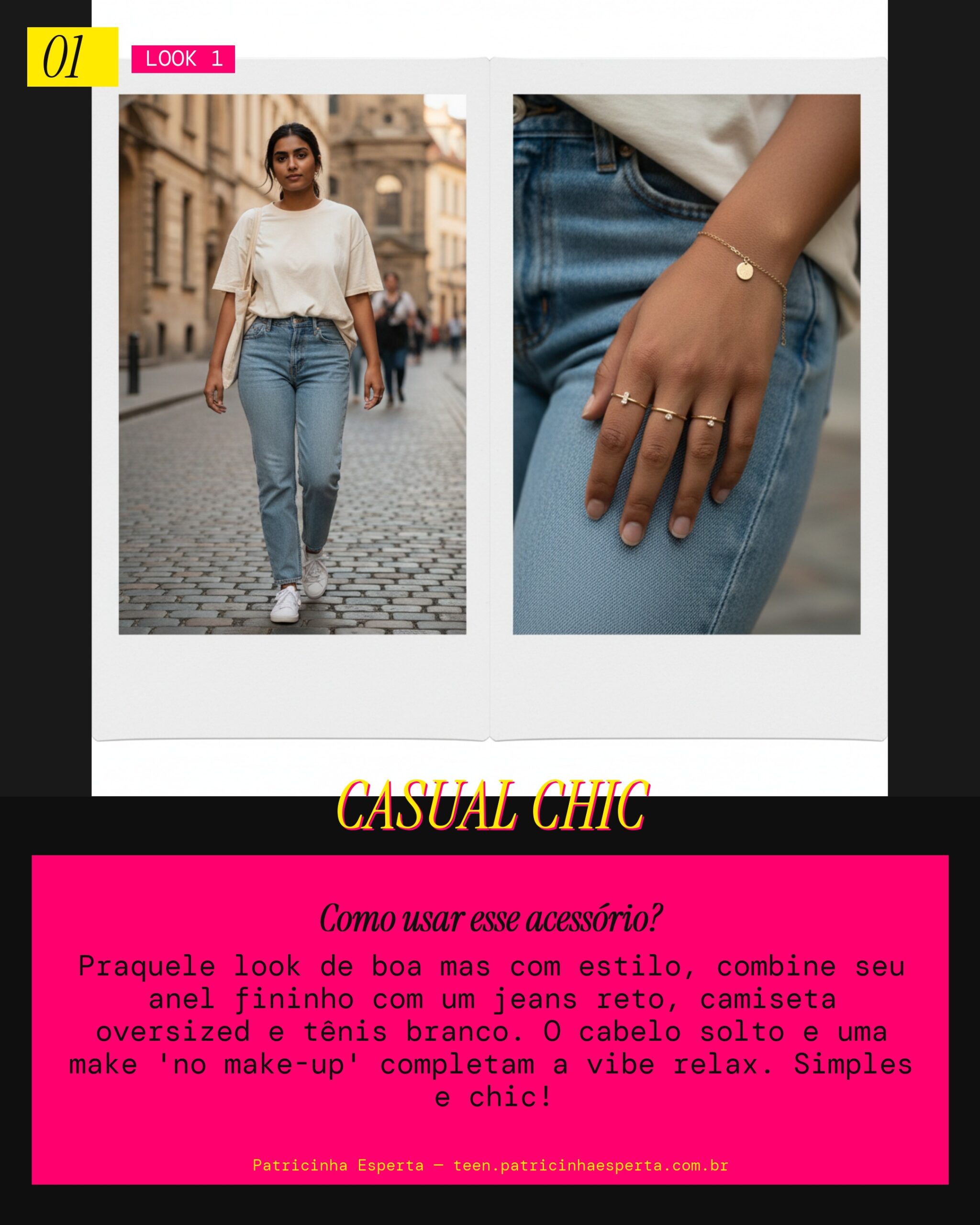 Look 1: Dia a Dia Cool