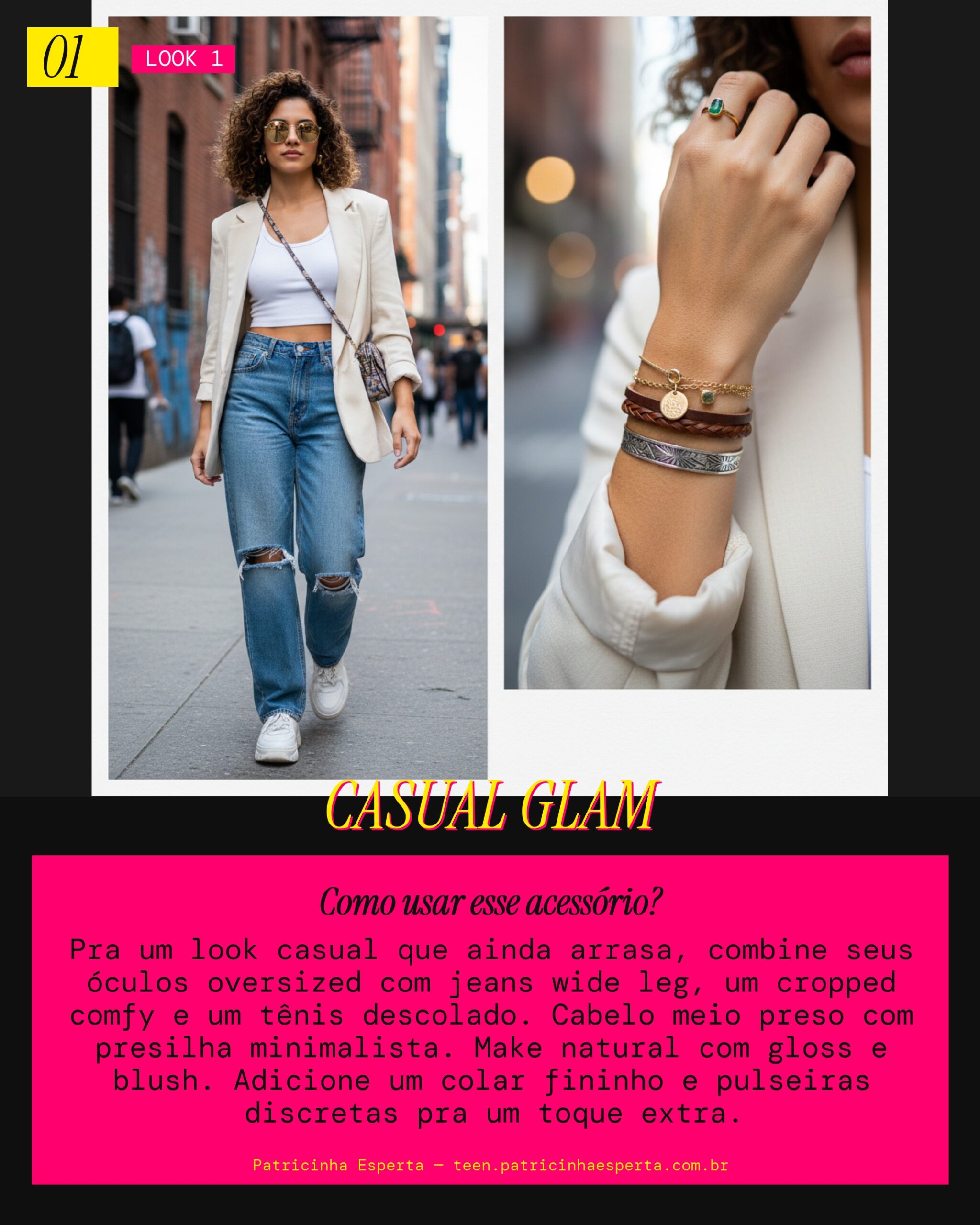 Óculos Oversized: Glam Casual do Dia a Dia