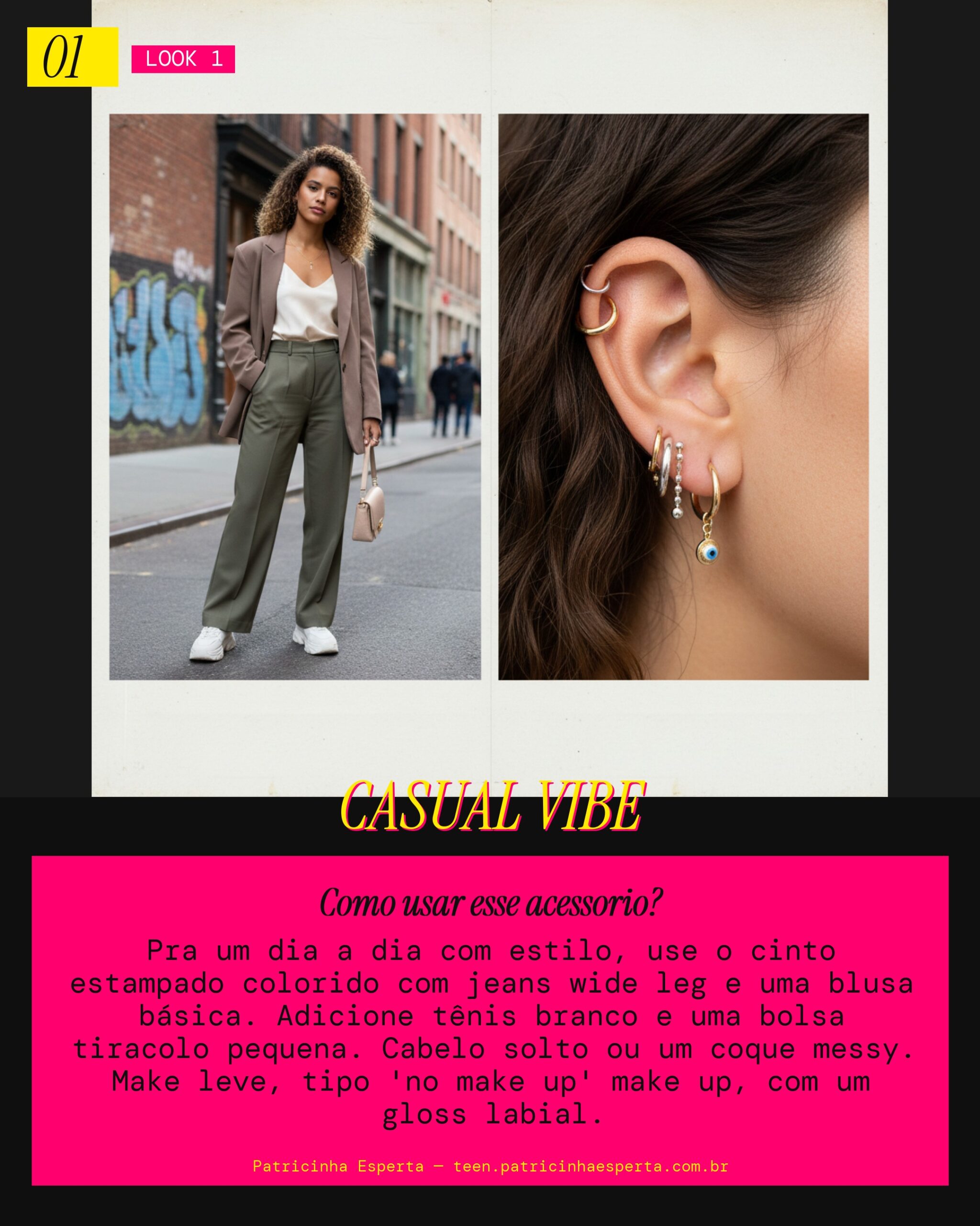 Cinto Casual Chic: Dia a Dia Fashionista