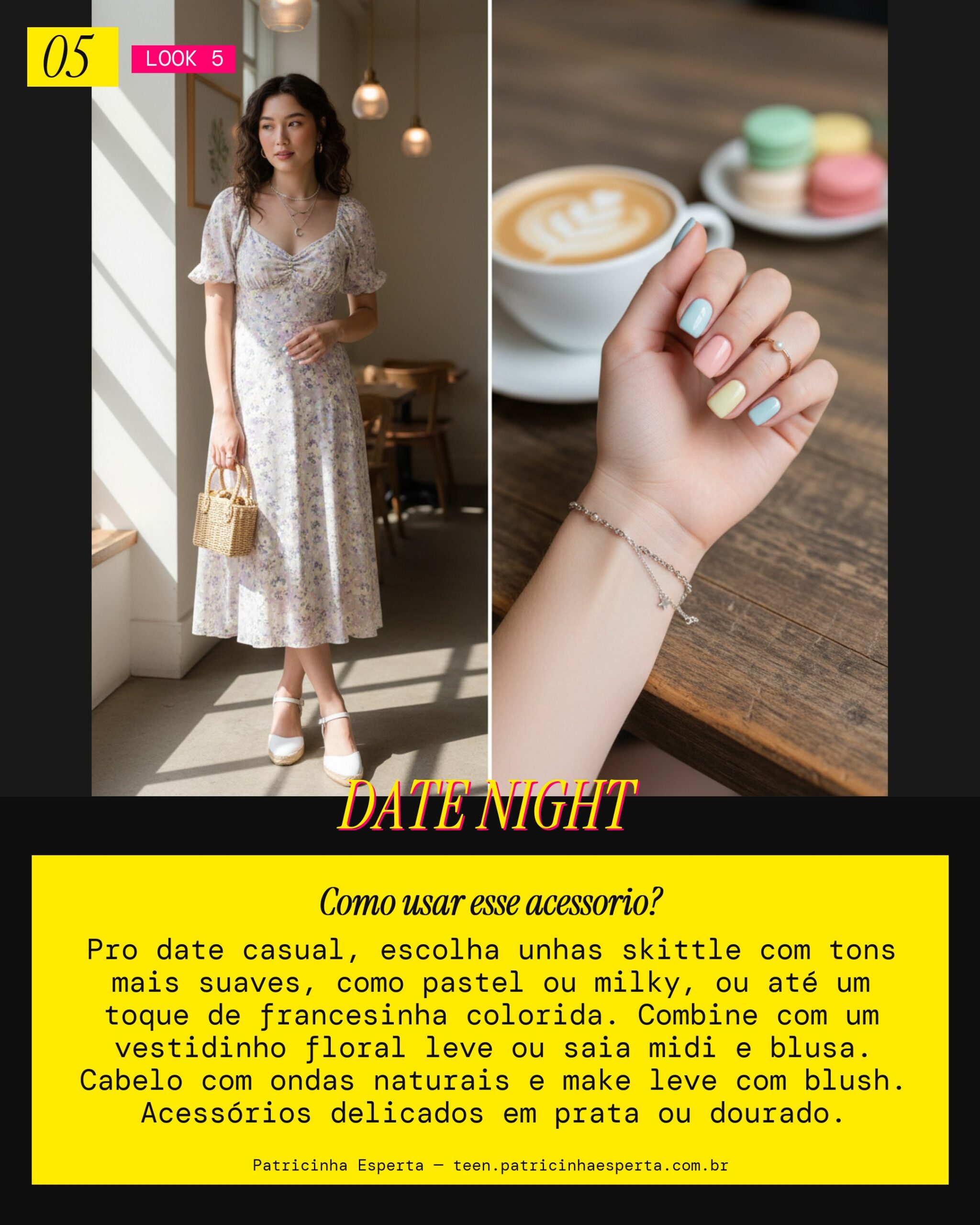 Unhas Skittle Rainbow: Charme no Primeiro Encontro