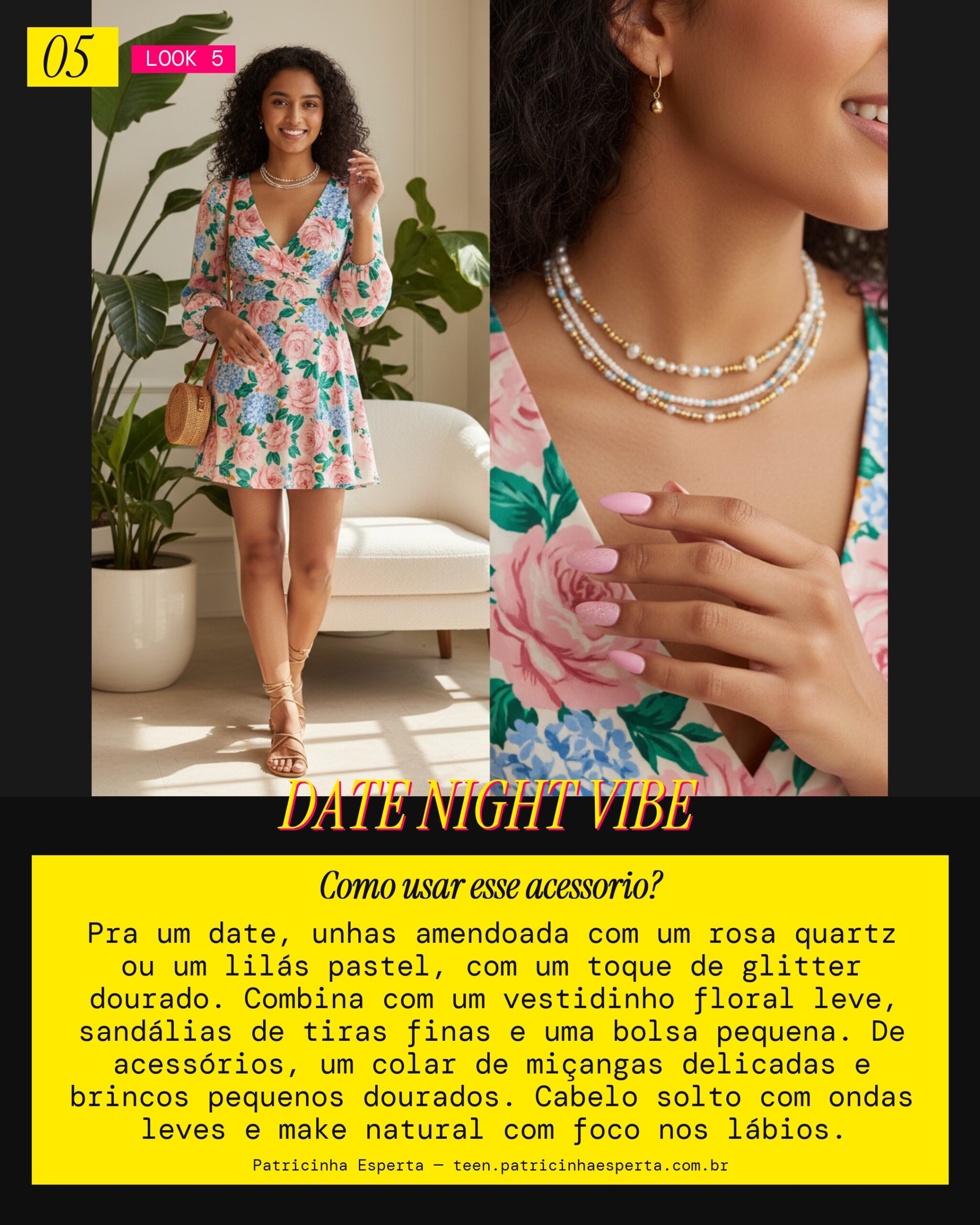 Look 5: Unhas Bold para Encontro Casual