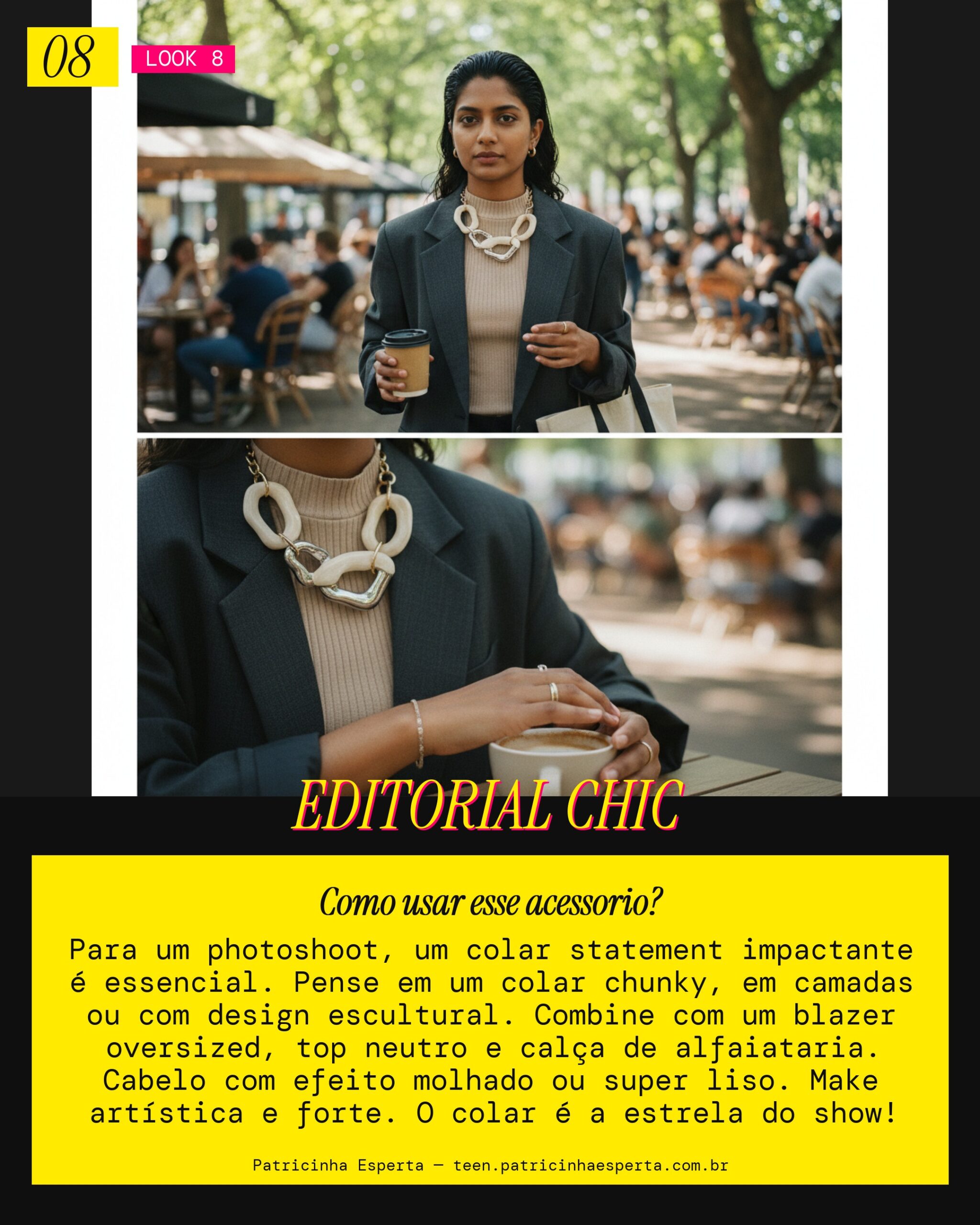 Colar Editorial: Peça Statement Única