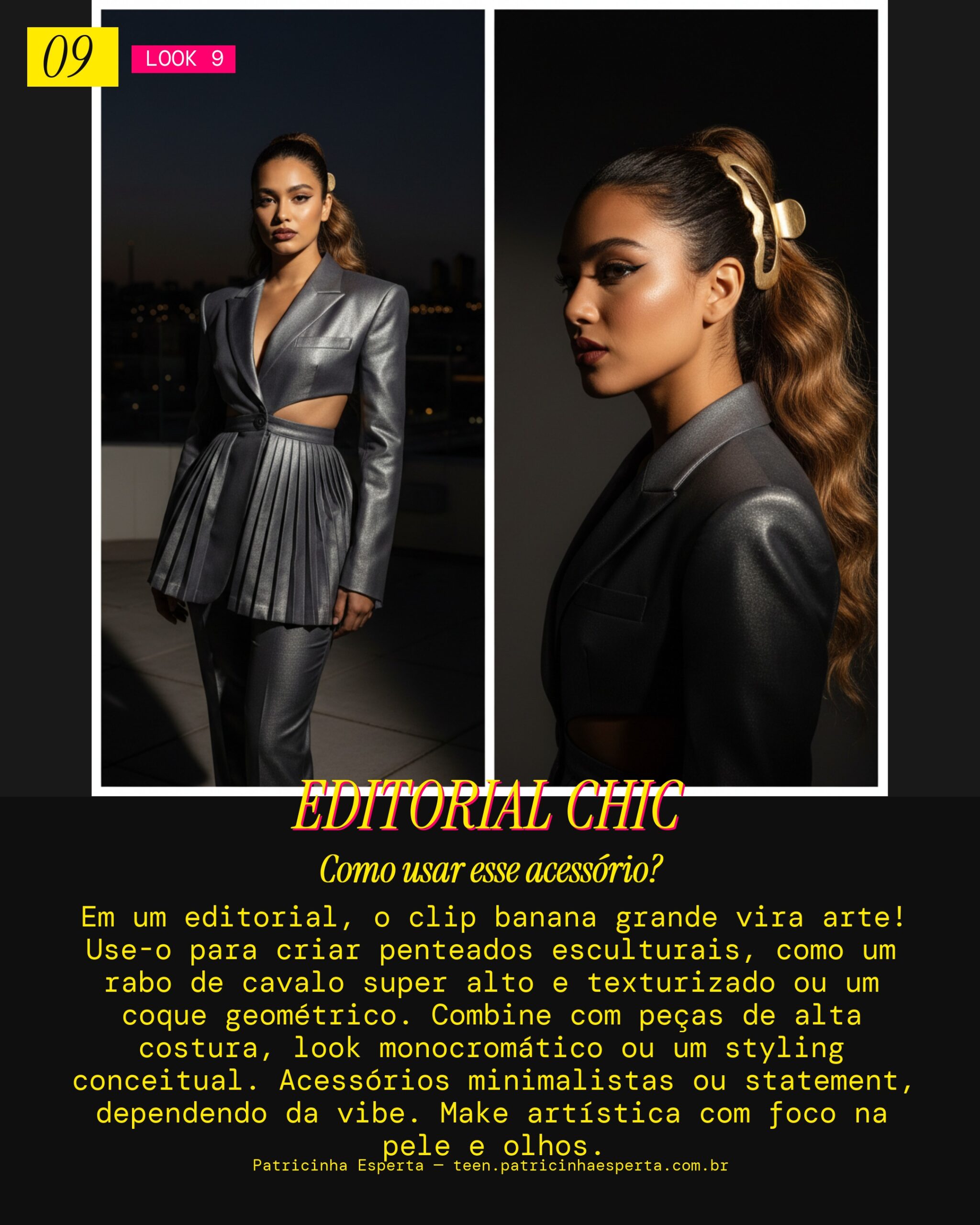 Clip Banana para um Photoshoot Editorial Fashion