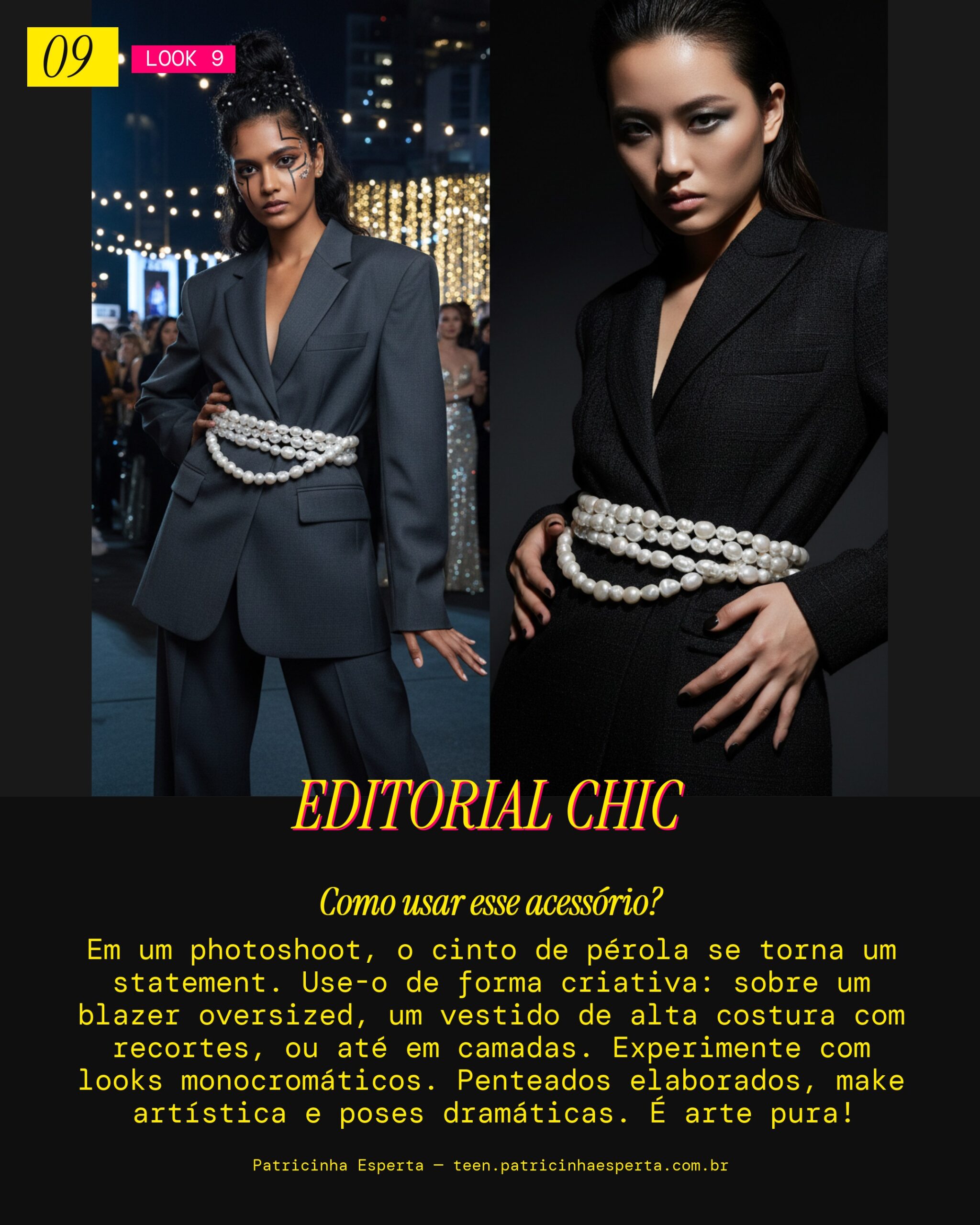Look 9: Cinto de Pérola para Photoshoot Editorial