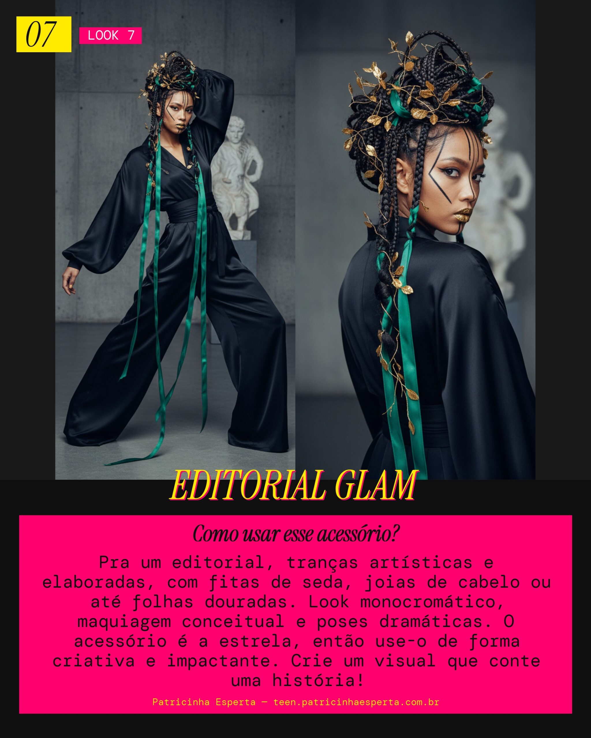 Look 7: Trança Photoshoot Editorial