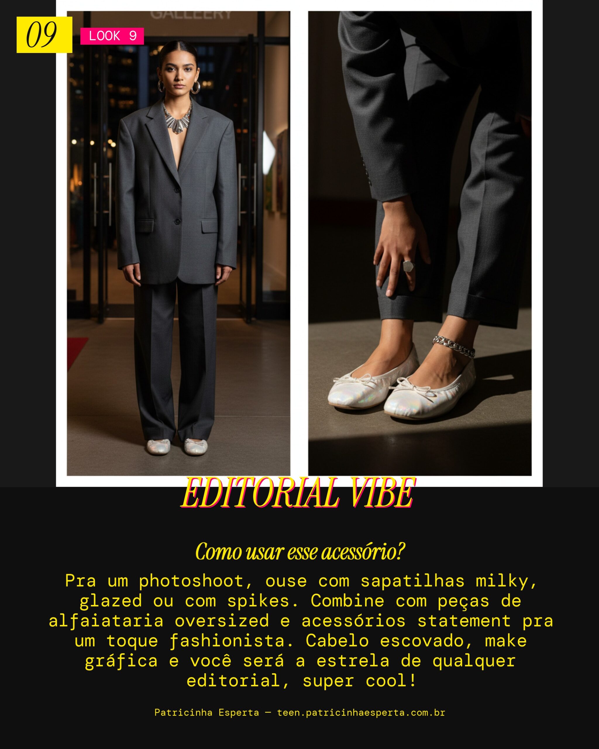 Look 9: Ballet Flat Editorial Cool