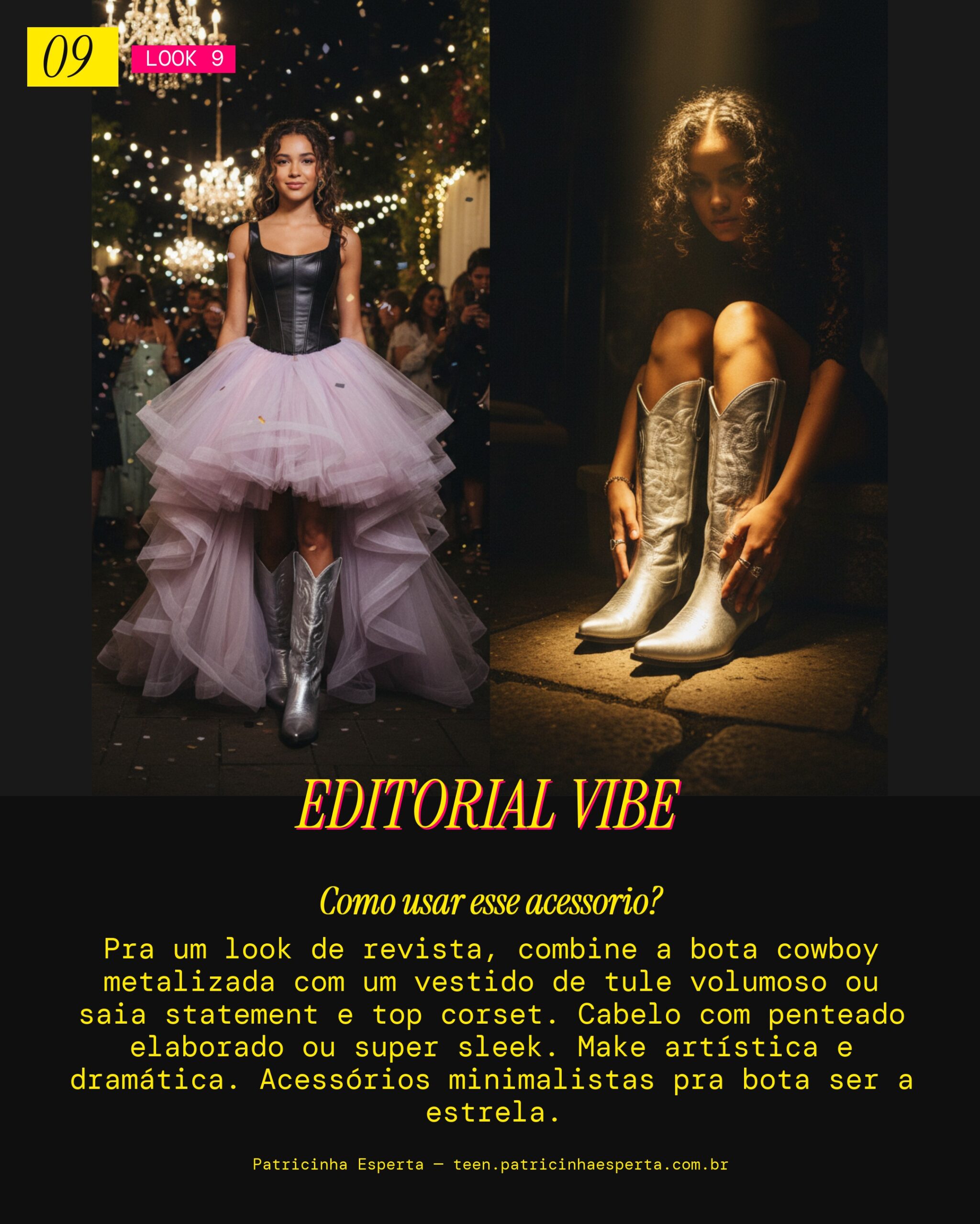 Bota Cowboy Editorial Fashion