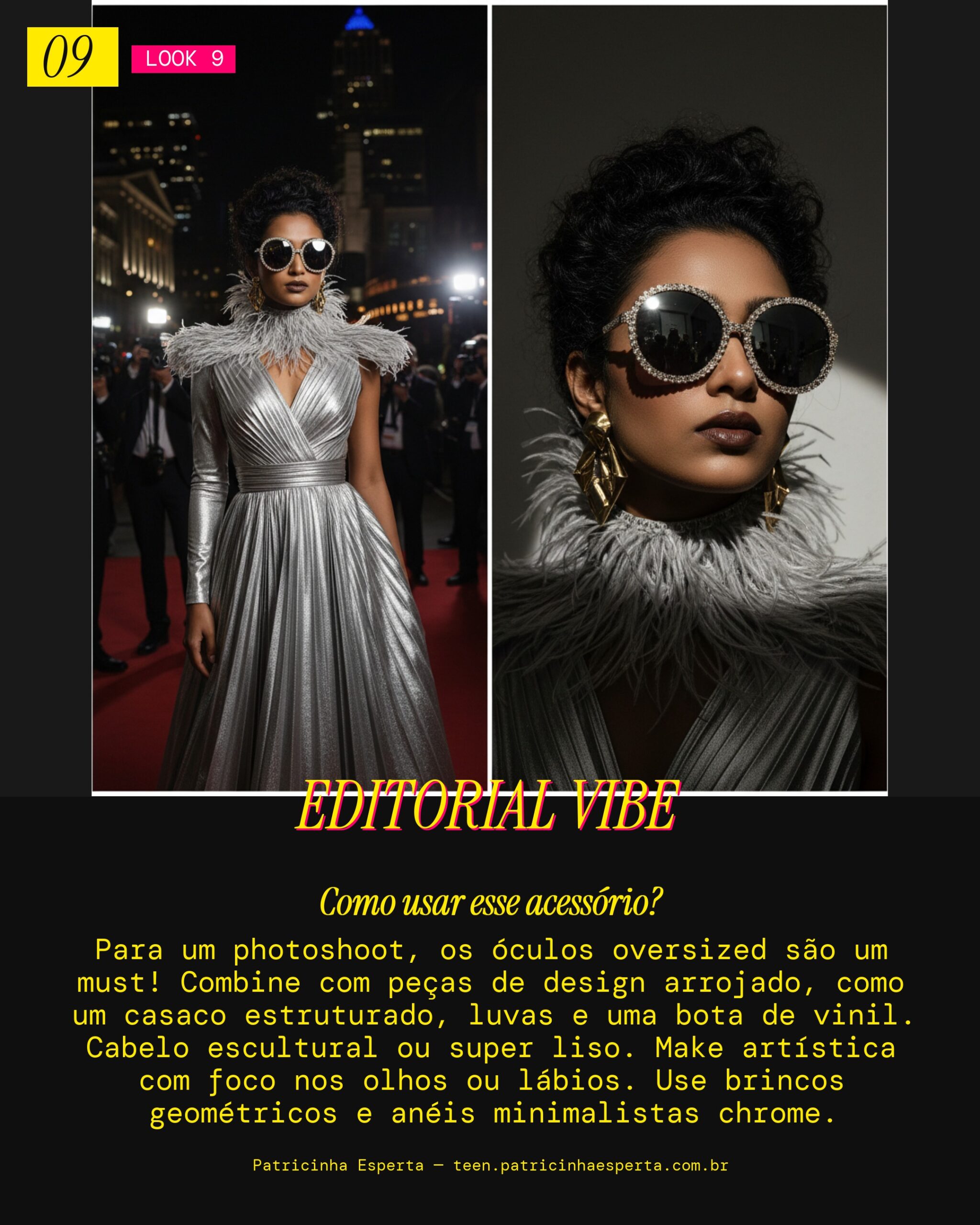 Óculos Oversized: Photoshoot Editorial Fashionista