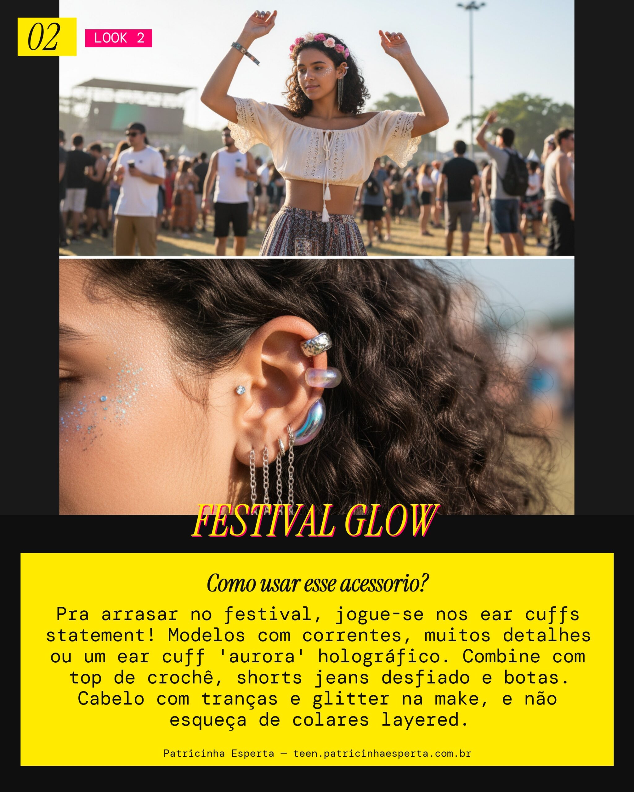 Look 2: Ear Cuff Festival Vibe
