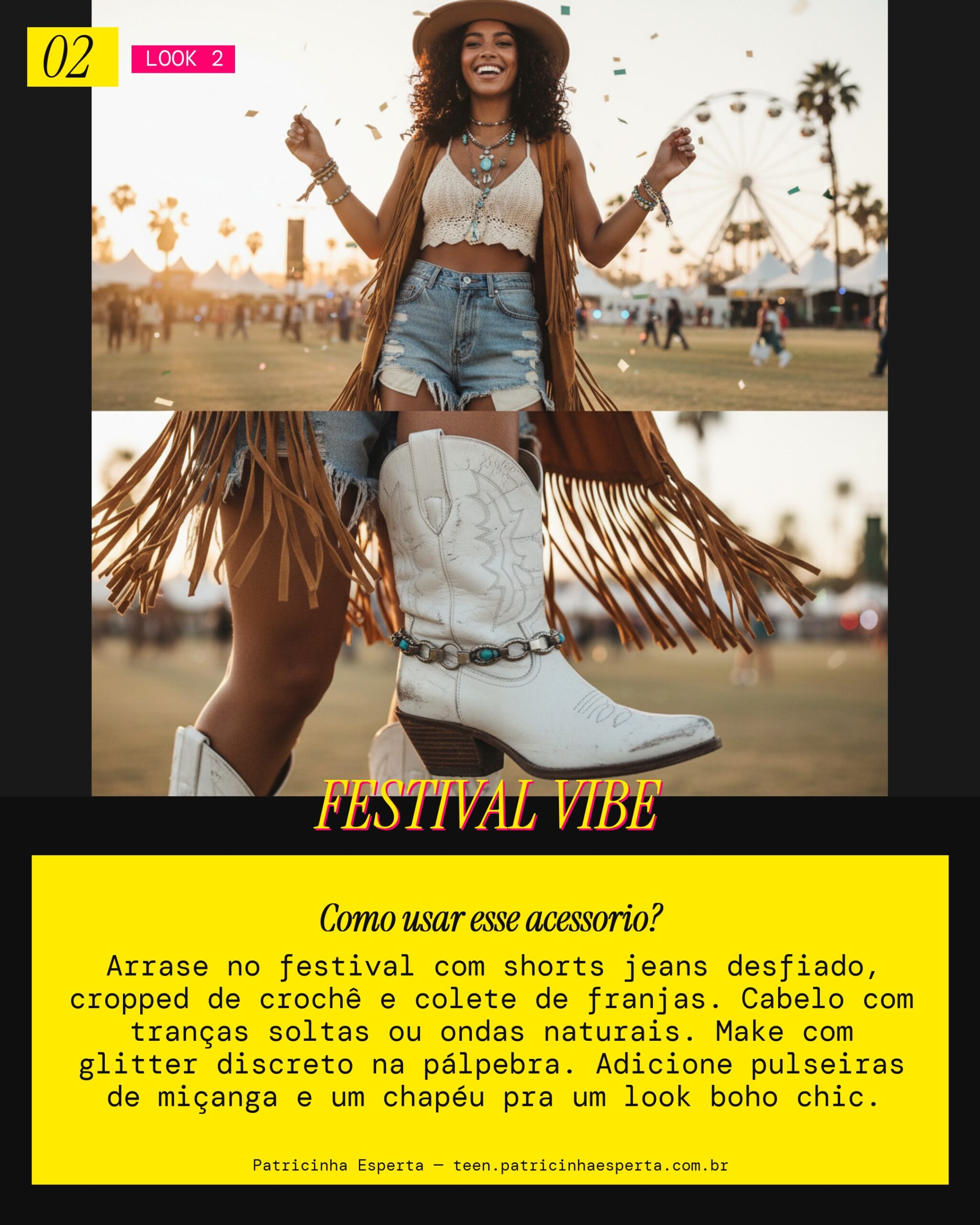 Bota Cowboy Festival Boho