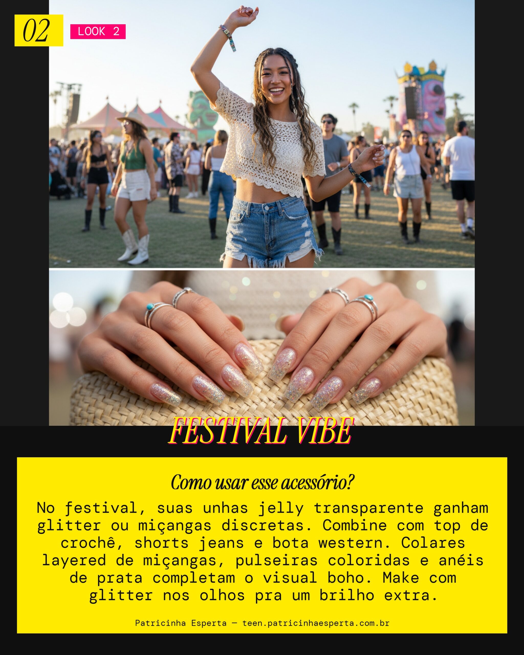 Look 2: Jelly Boho Festival