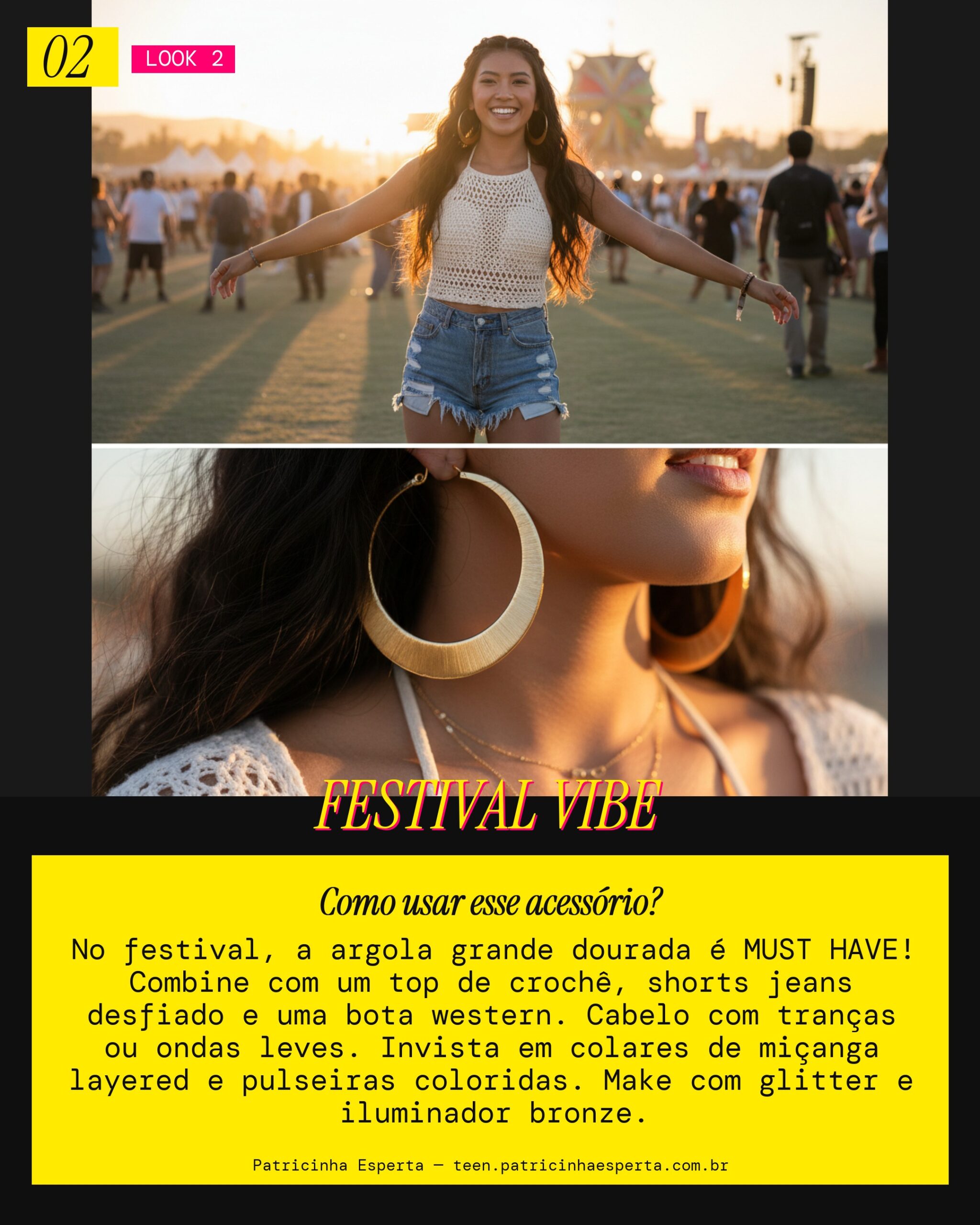 Argola no Festival: Vibe Boho Descolada