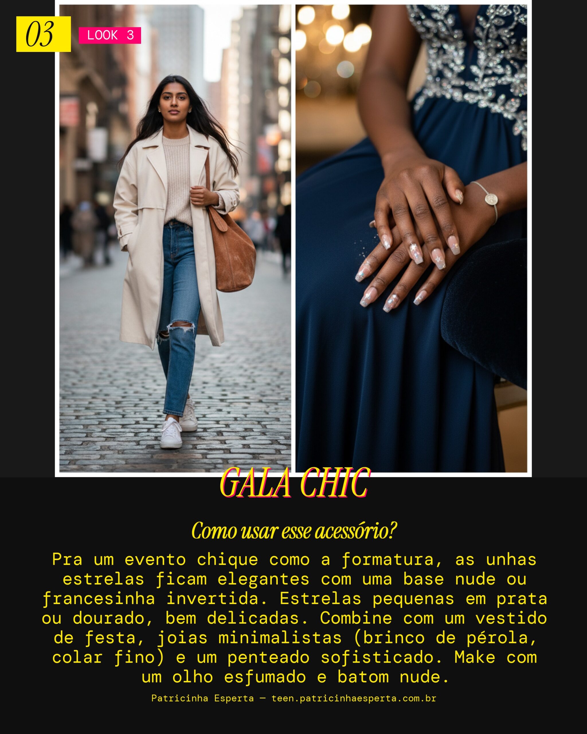 Look 3: Estrelas Encantadas Formatura Elegante