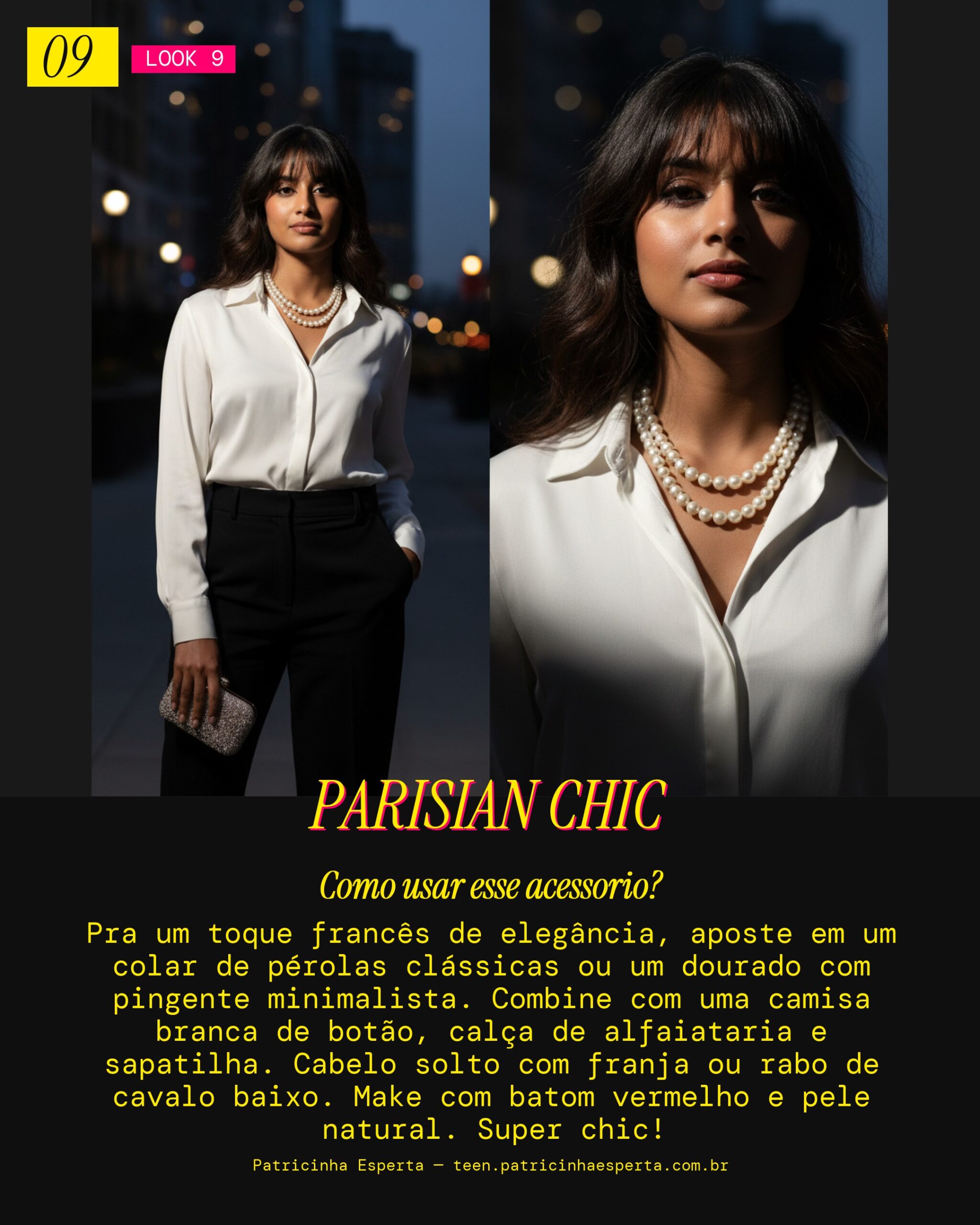 Colar Francesa: Elegância Descontraída