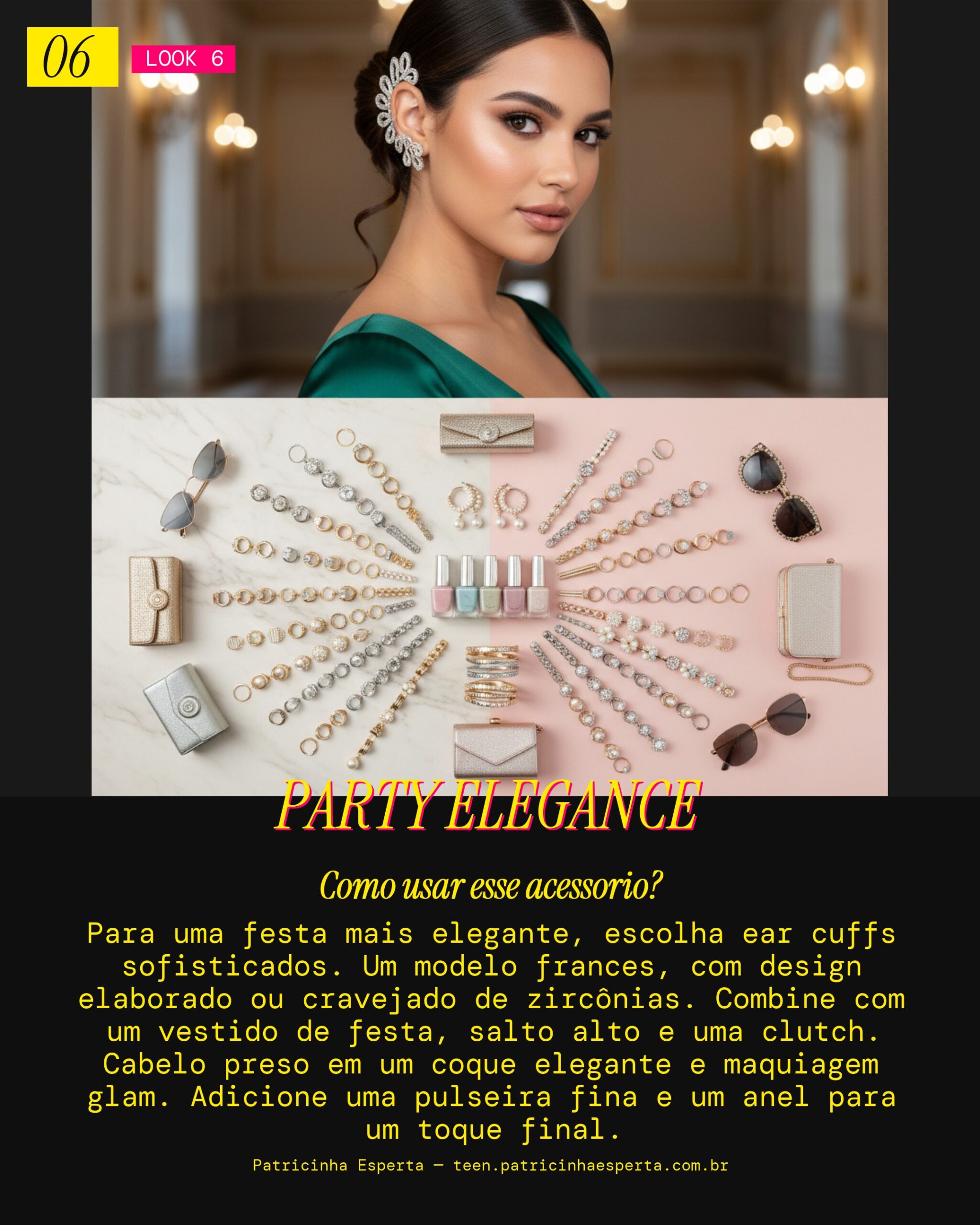 Look 6: Ear Cuff Festa Elegante